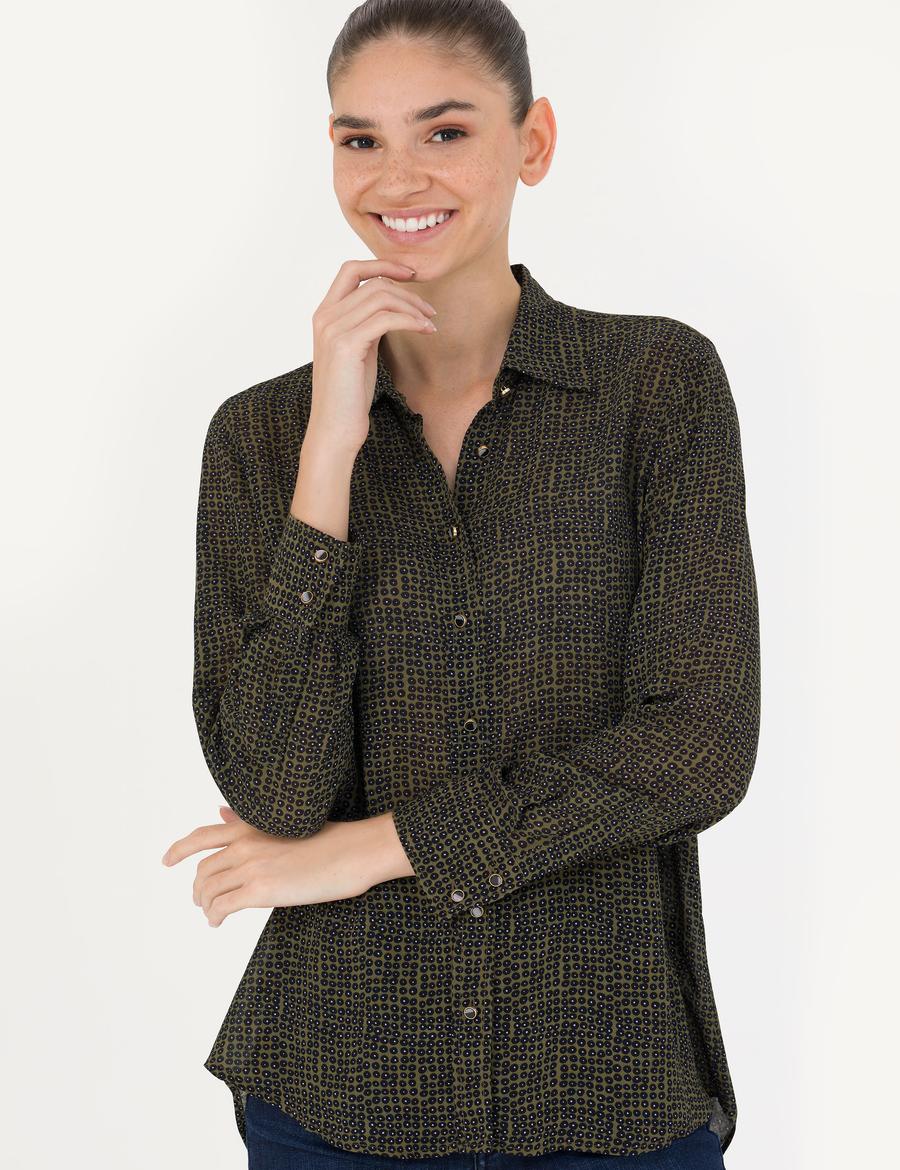 Kahverengi Comfort Fit Uzun Kollu Gömlek