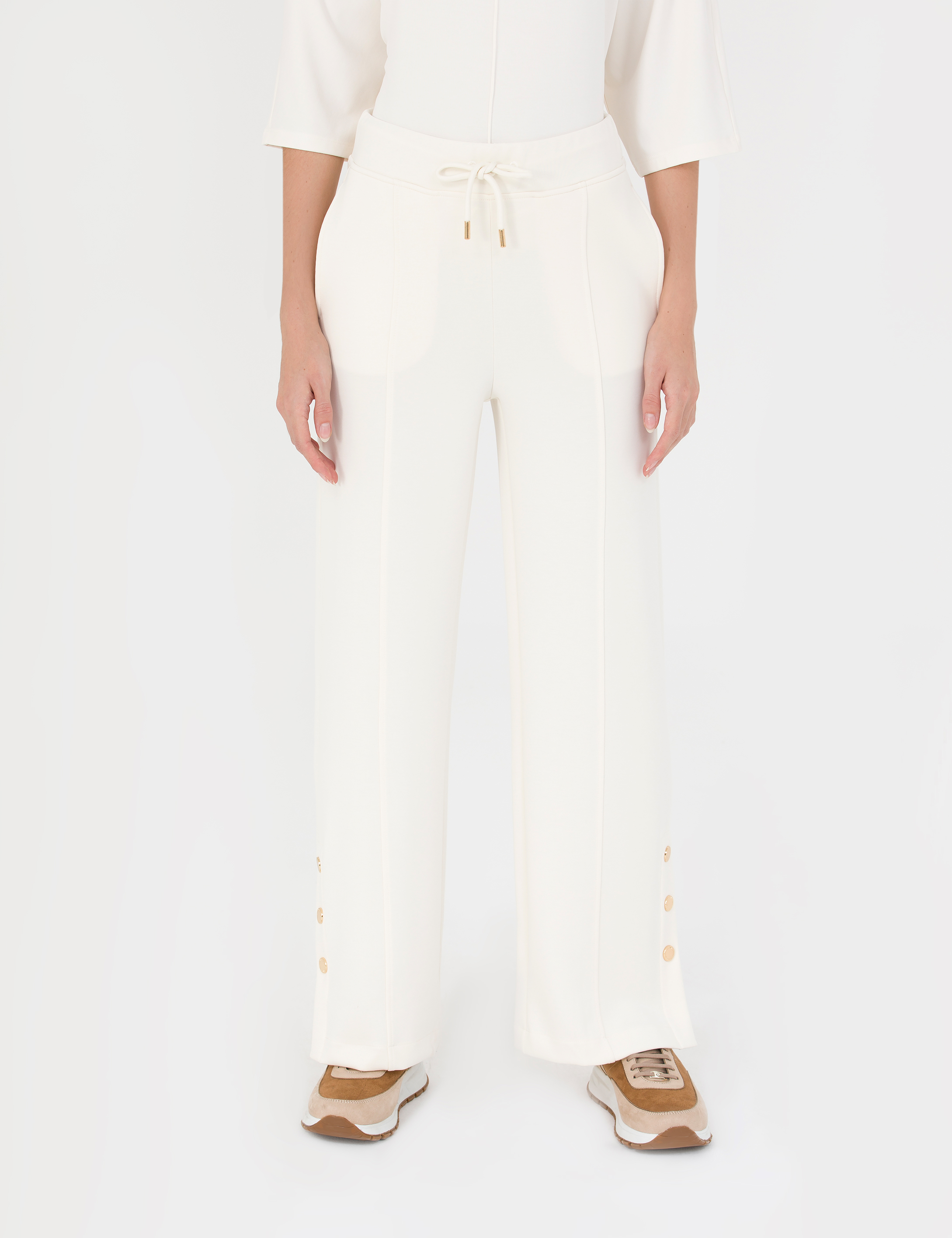 Krem Loose Fit Eşofman Altı - Image 2
