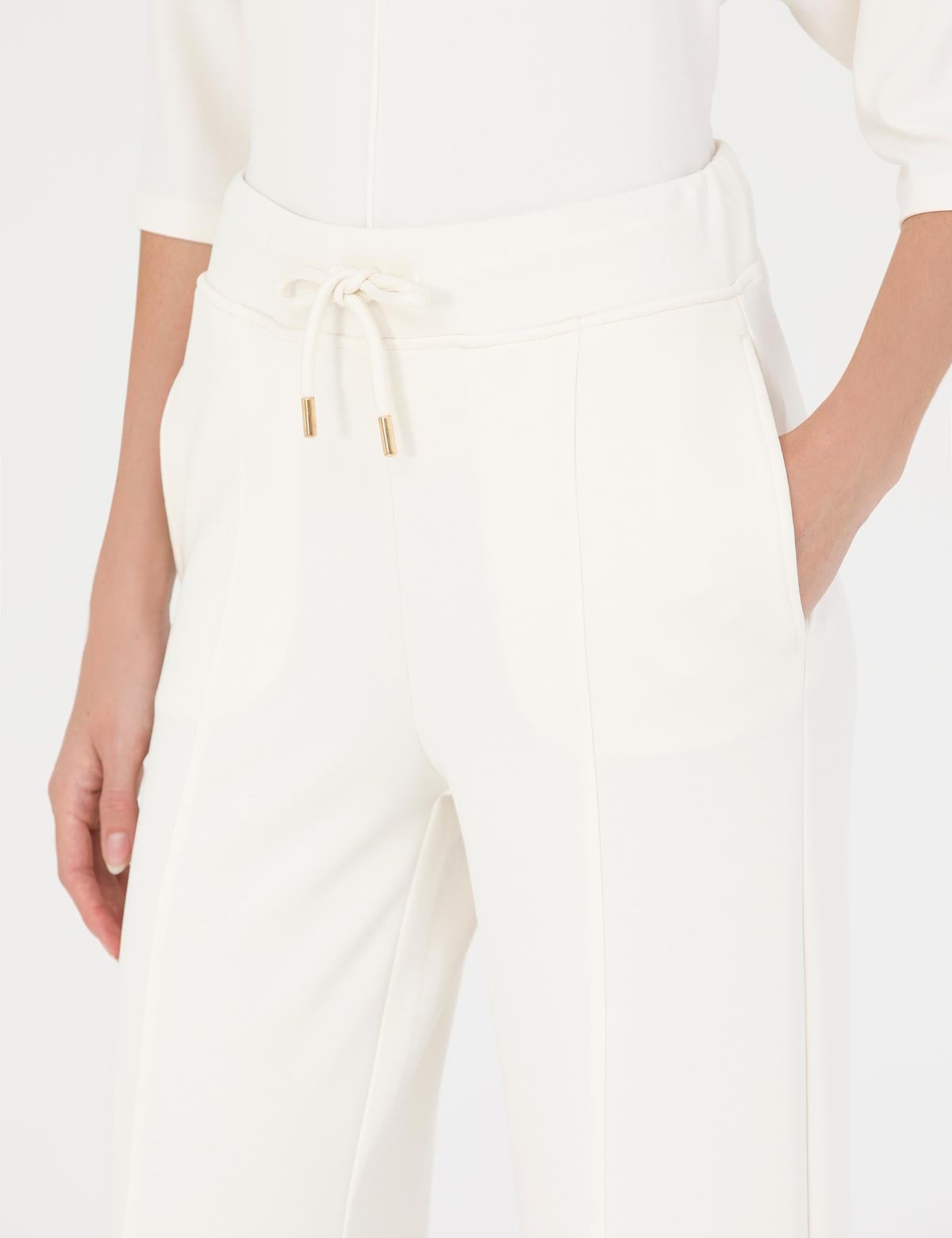 Krem Loose Fit Eşofman Altı - 50273598032