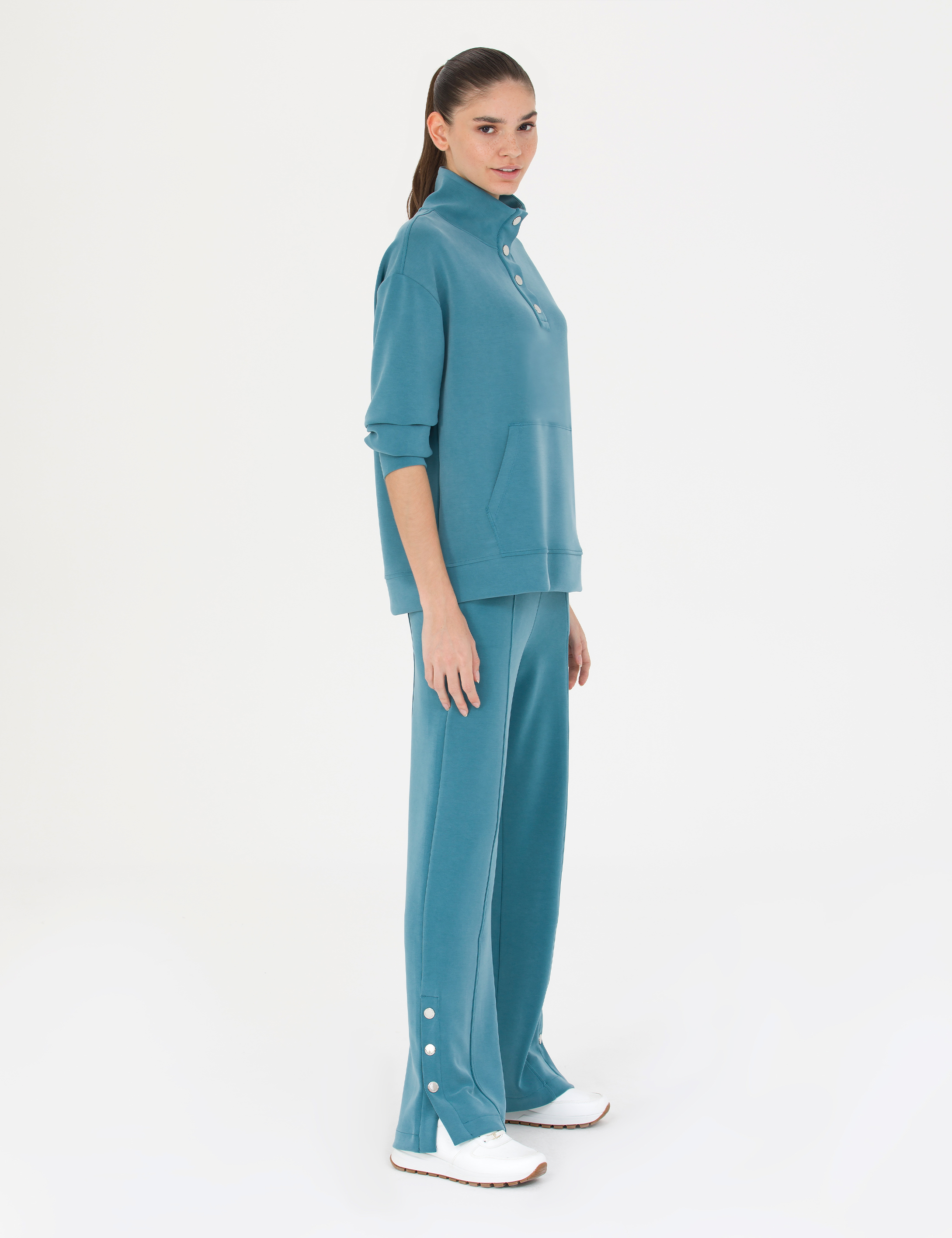 Petrol Loose Fit Eşofman Altı - Image 3