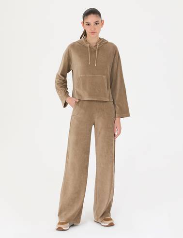 Camel Kapüşonlu Sweatshirt