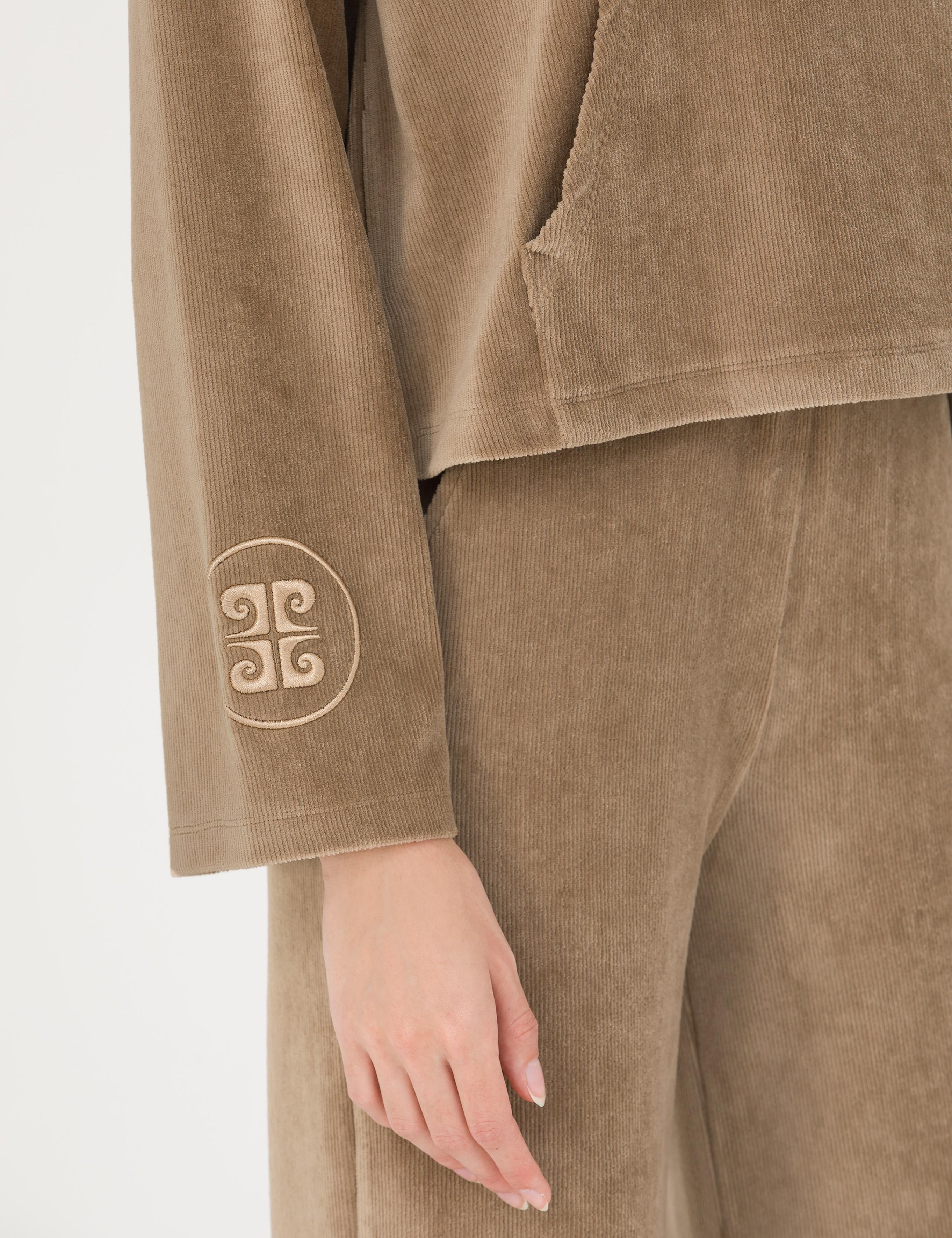 Camel Kapüşonlu Sweatshirt