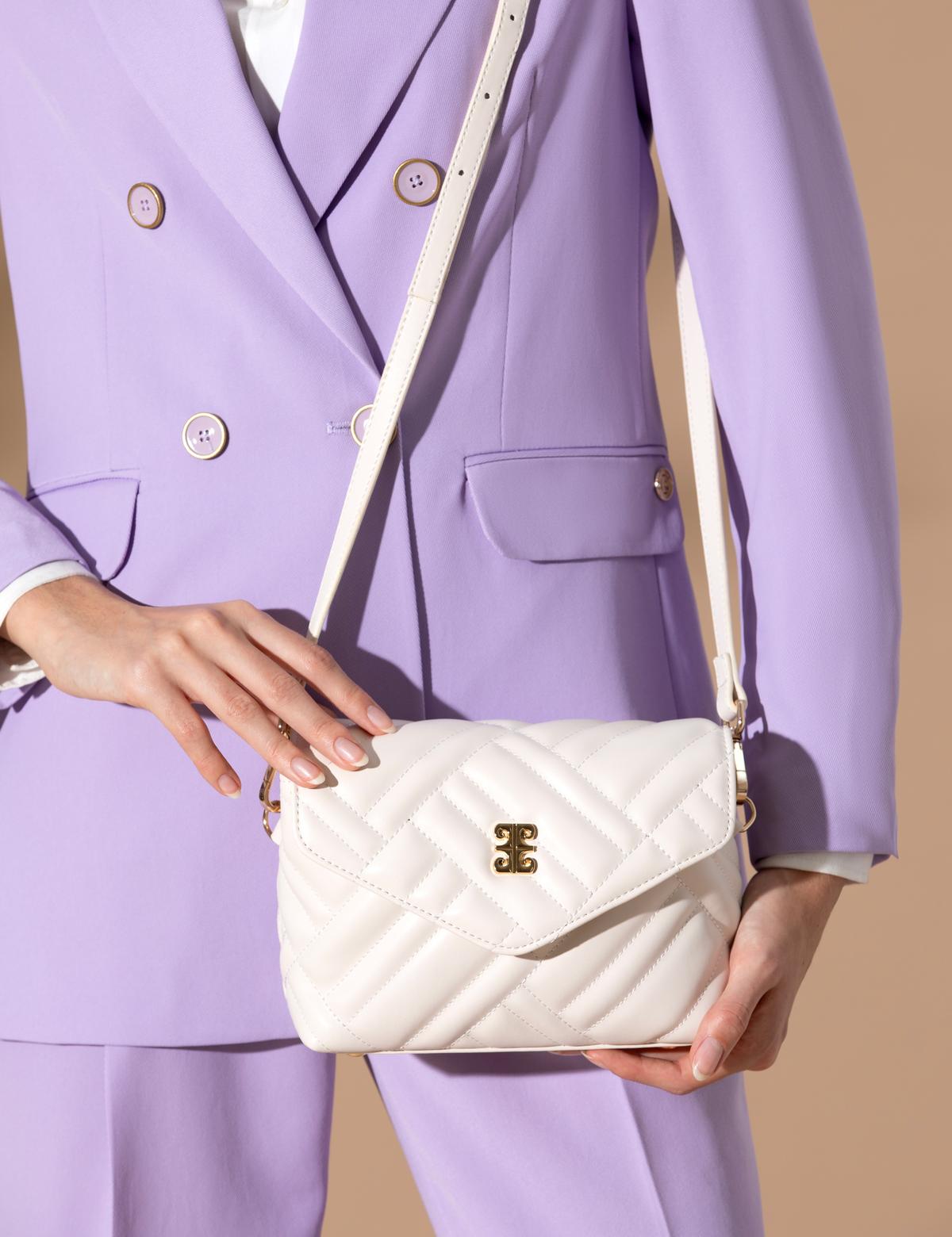 Ekru Çapraz Çanta - 50282145001