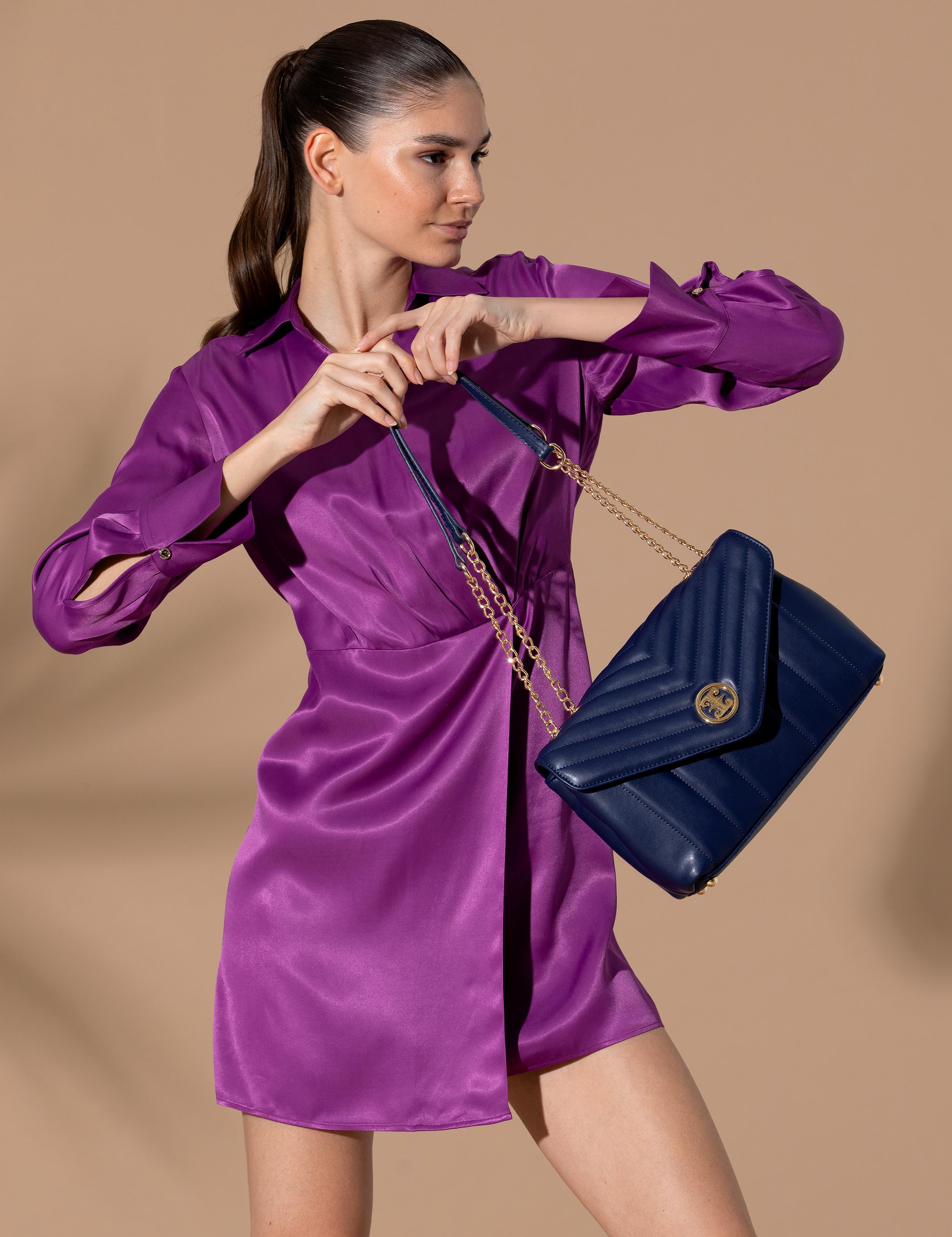 Lacivert Omuz Çantası