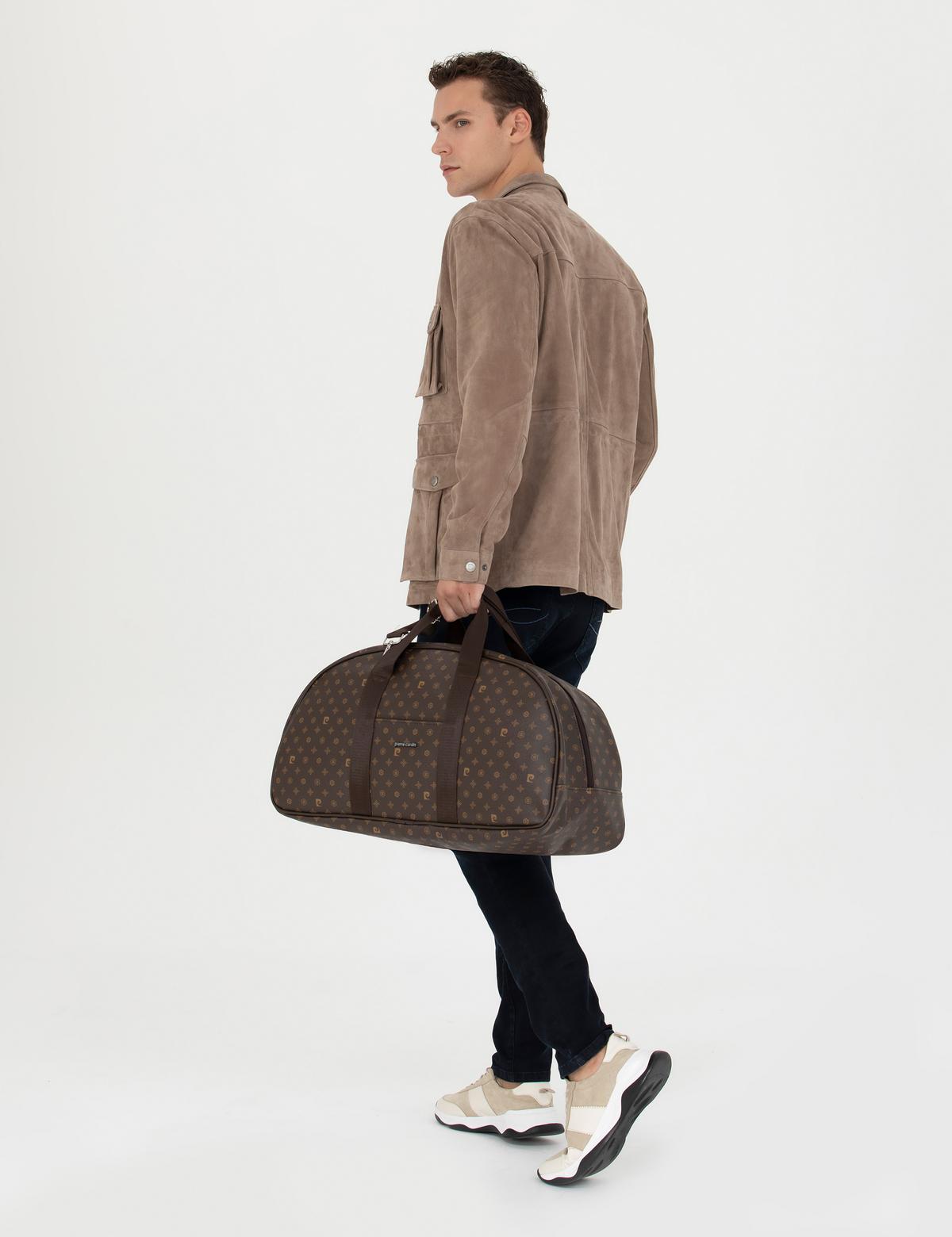 Erkek Kahverengi Spor Seyahat Çantası