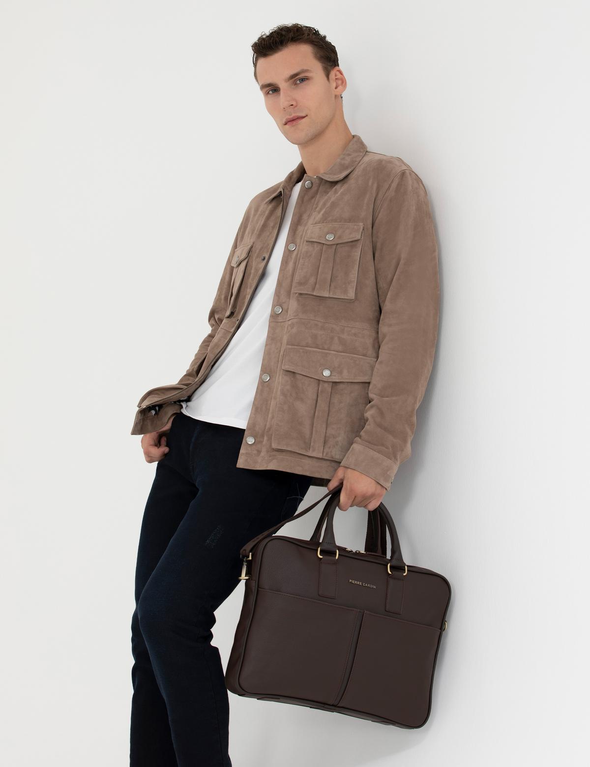 Erkek Kahverengi Evrak Çantası