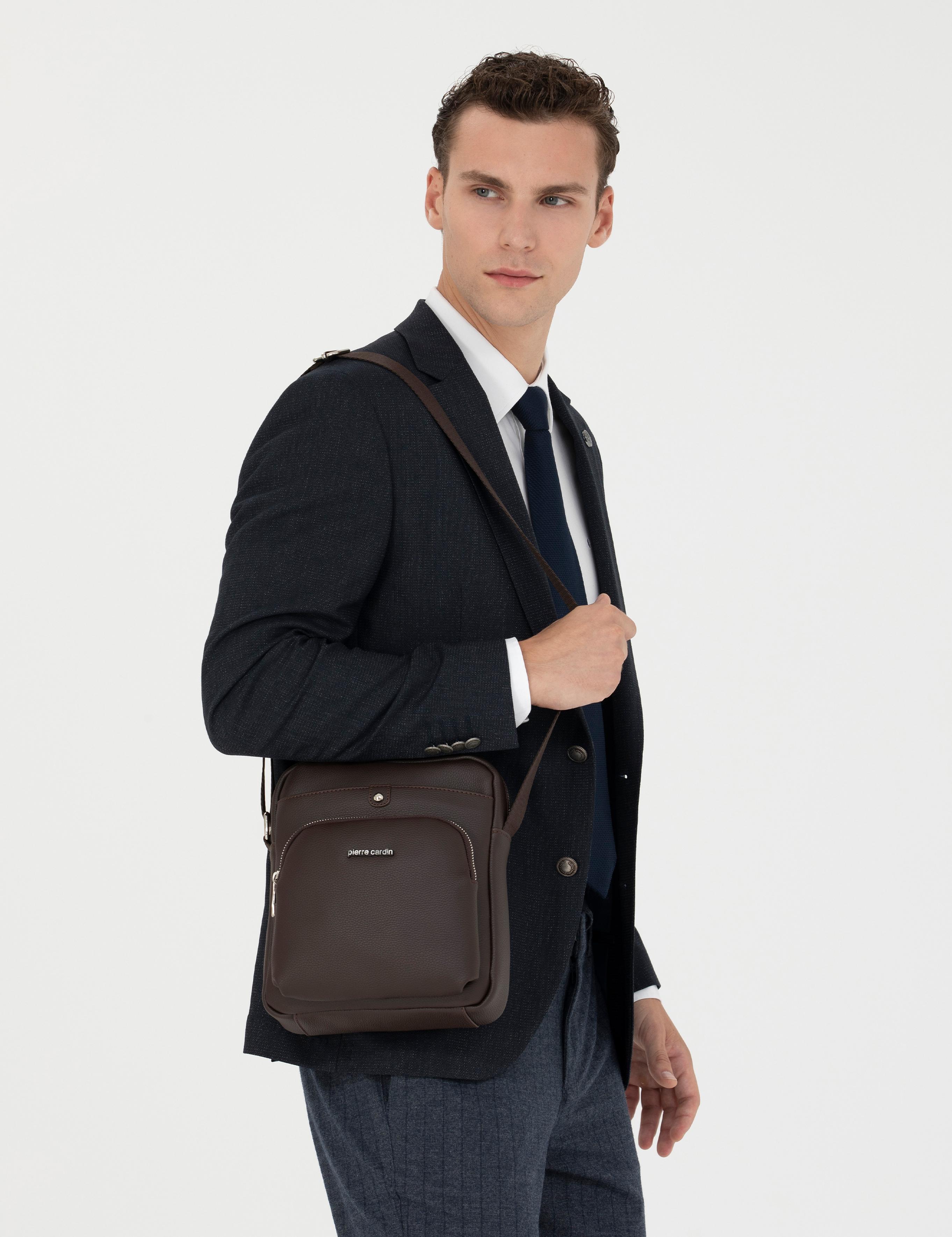 Erkek Kahverengi Omuz Çantası