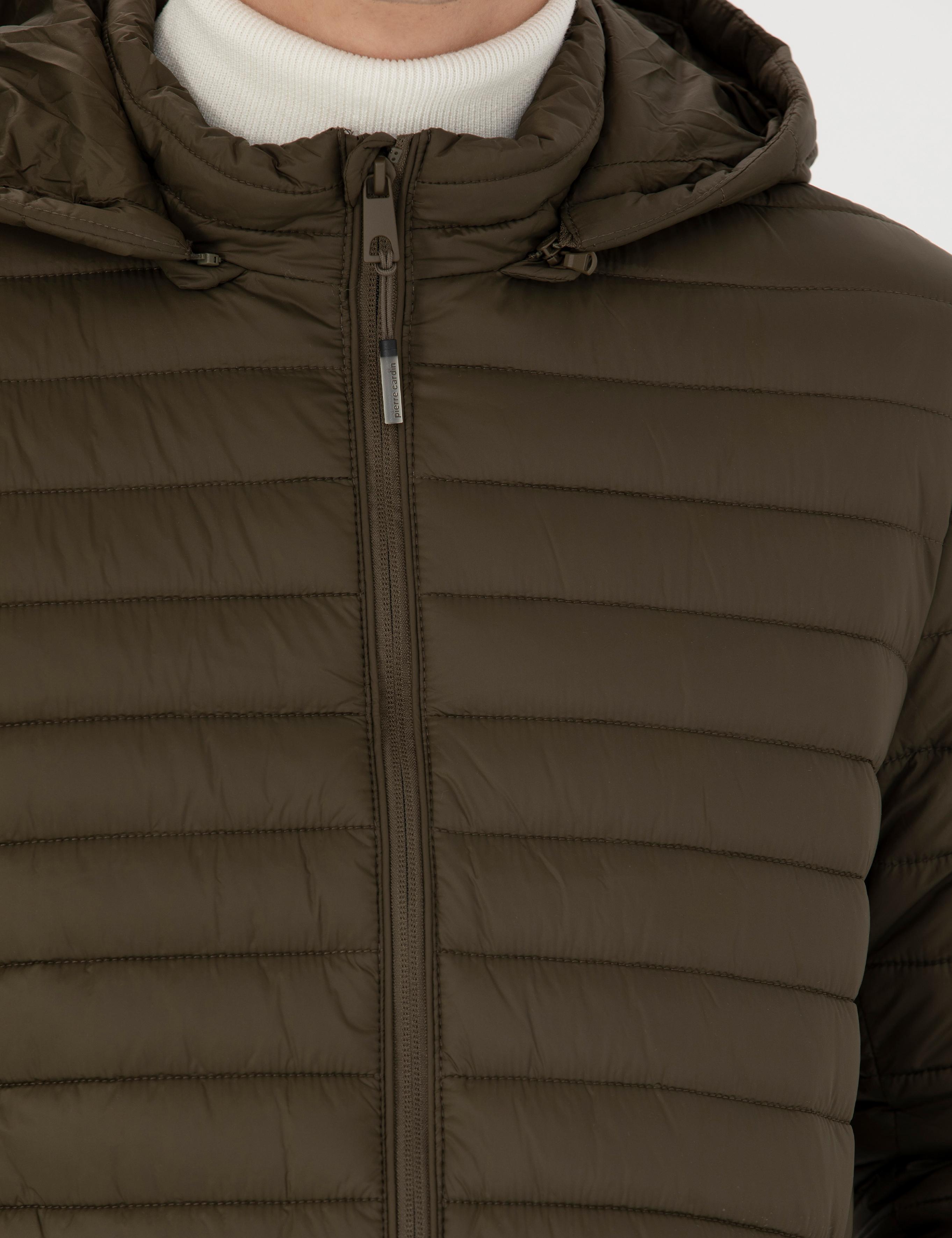 Haki Kapişonlu Baharlık Mevsimlik Mont