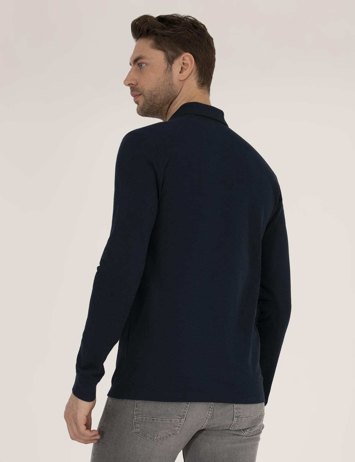 Lacivert Slim Fit Basic Sweatshirt - 50276035020