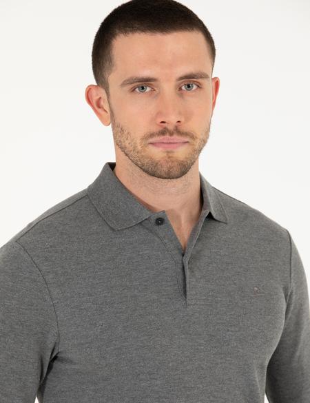 Antrasit Melanj Slim Fit Basic Sweatshirt - 50276035030