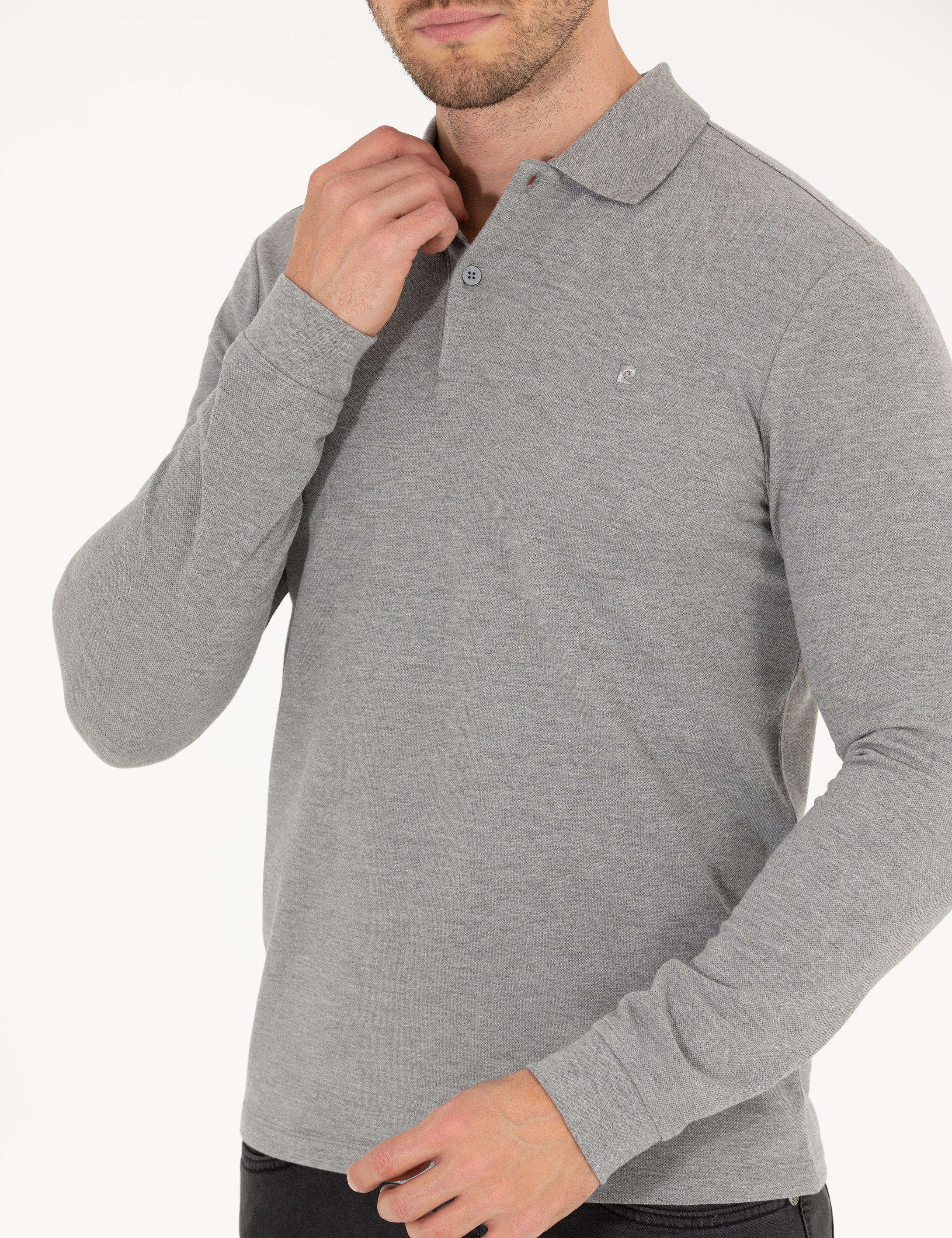 Gri Melanj Slim Fit Basic Sweatshirt - Image 6