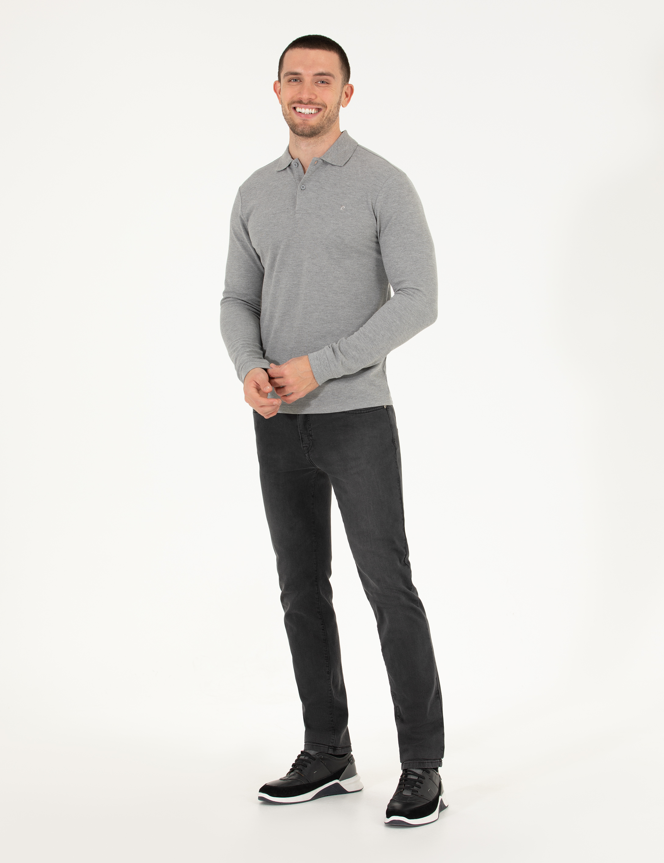 Gri Melanj Slim Fit Basic Sweatshirt - Image 4