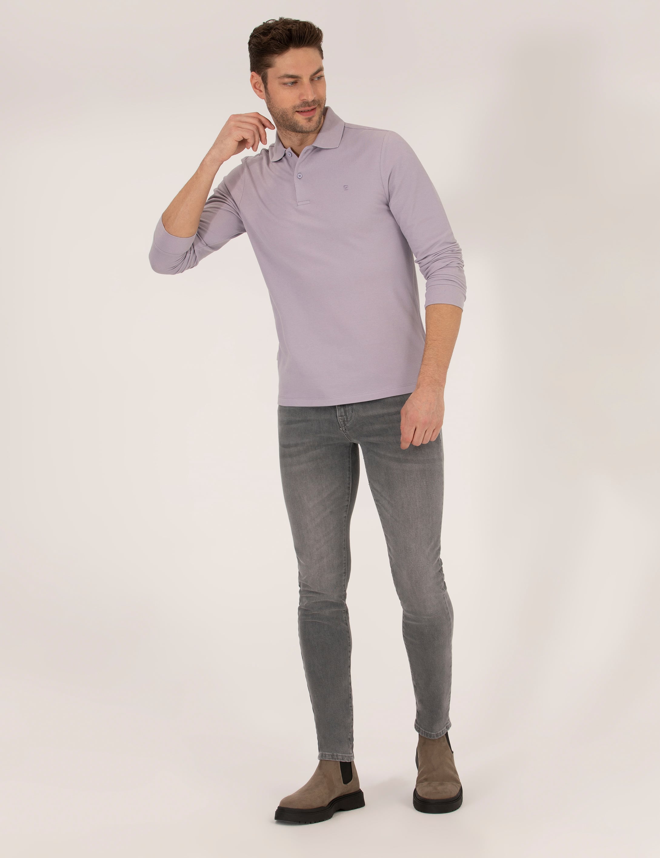 Lila Slim Fit Basic Sweatshirt