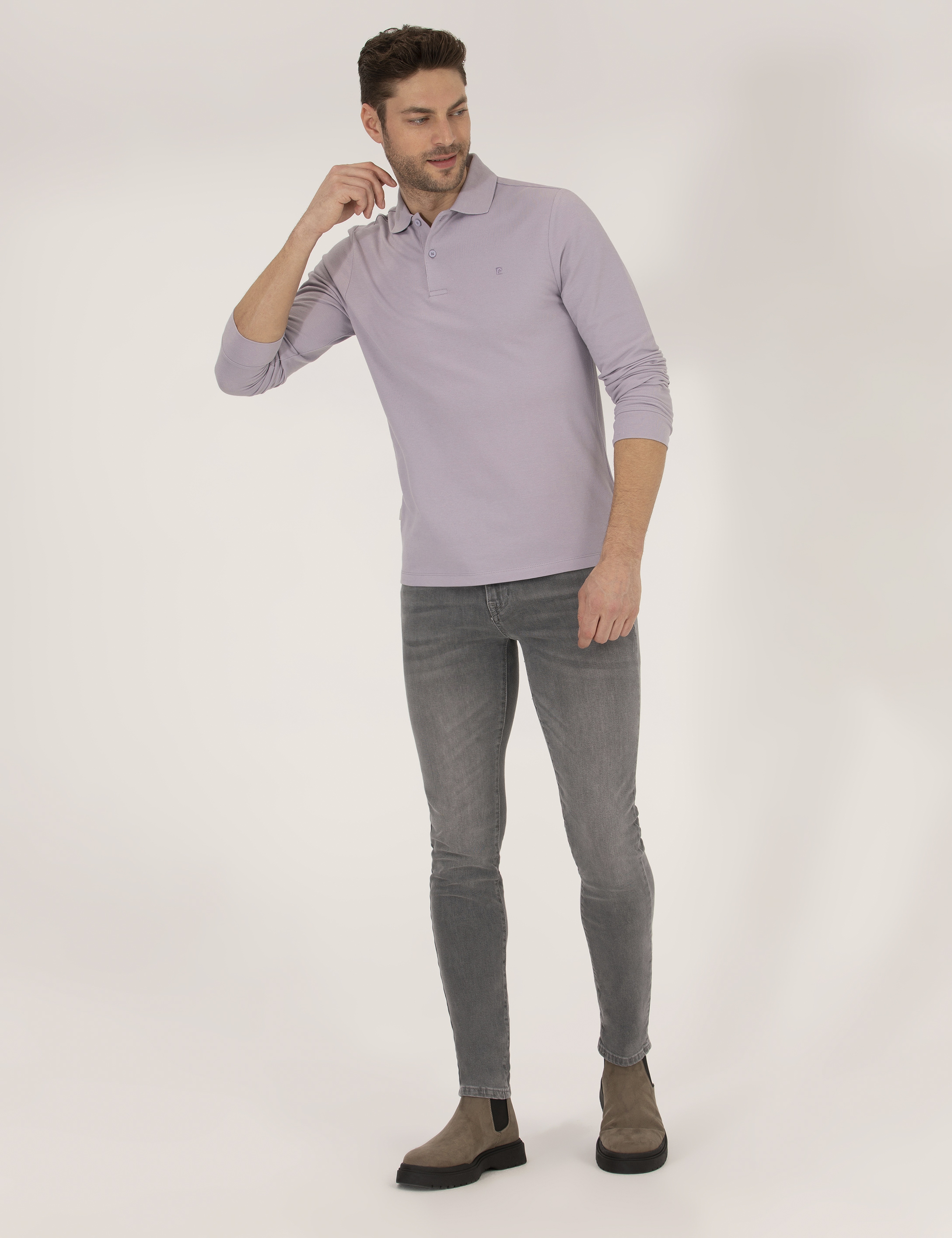 Lila Slim Fit Basic Sweatshirt