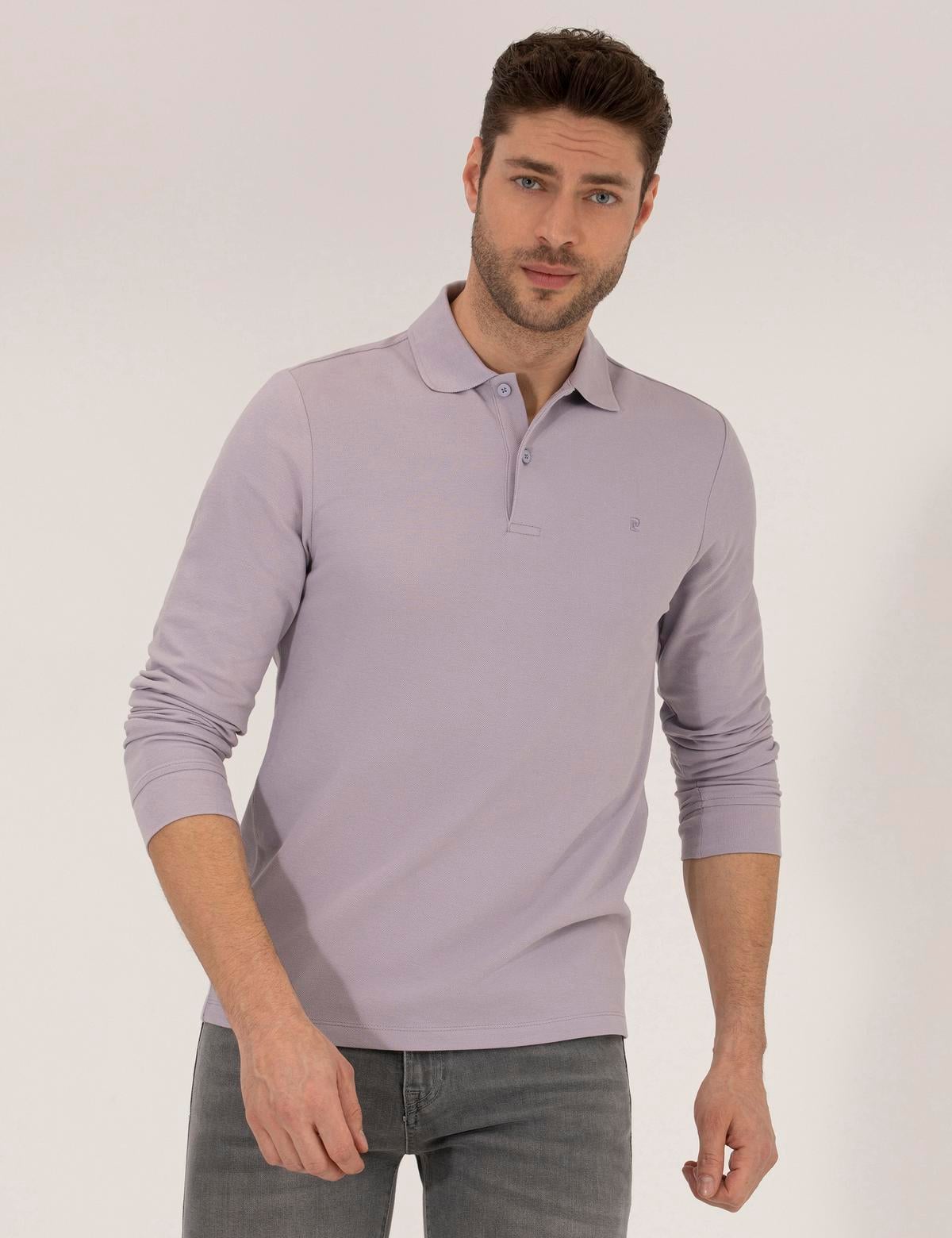 Lila Slim Fit Basic Sweatshirt