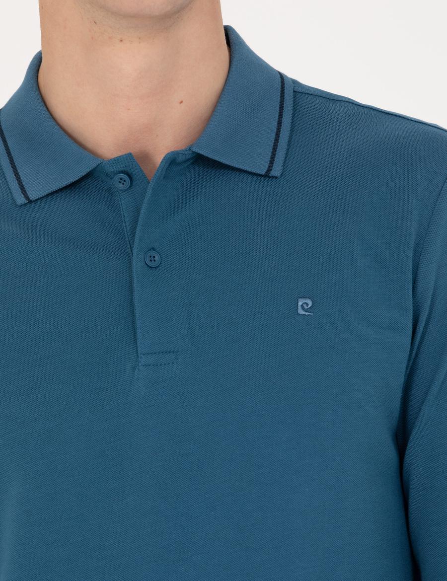 İndigo Slim Fit Basic Sweatshirt