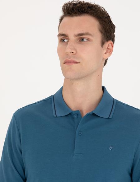 İndigo Slim Fit Basic Sweatshirt - 50277574003