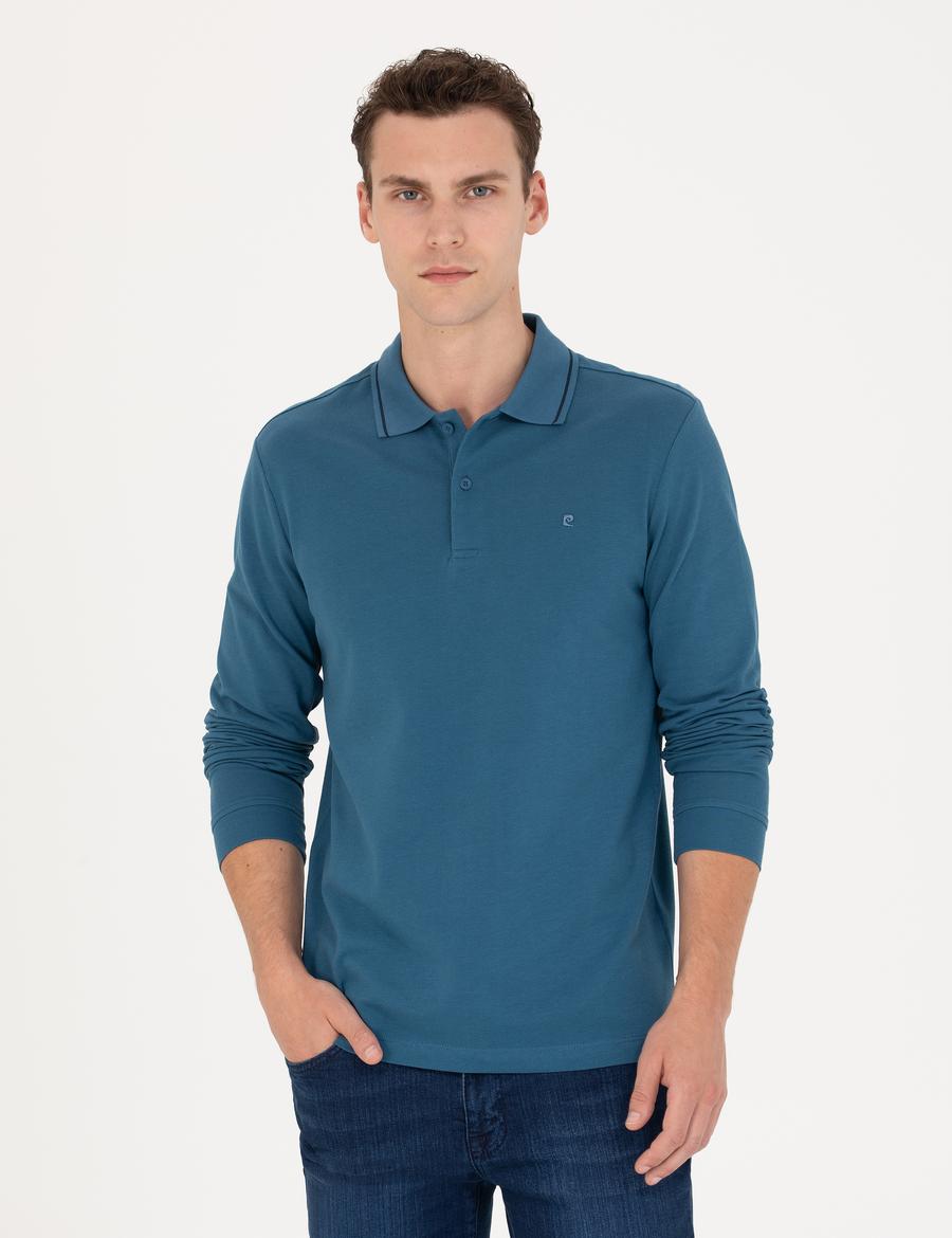 İndigo Slim Fit Basic Sweatshirt