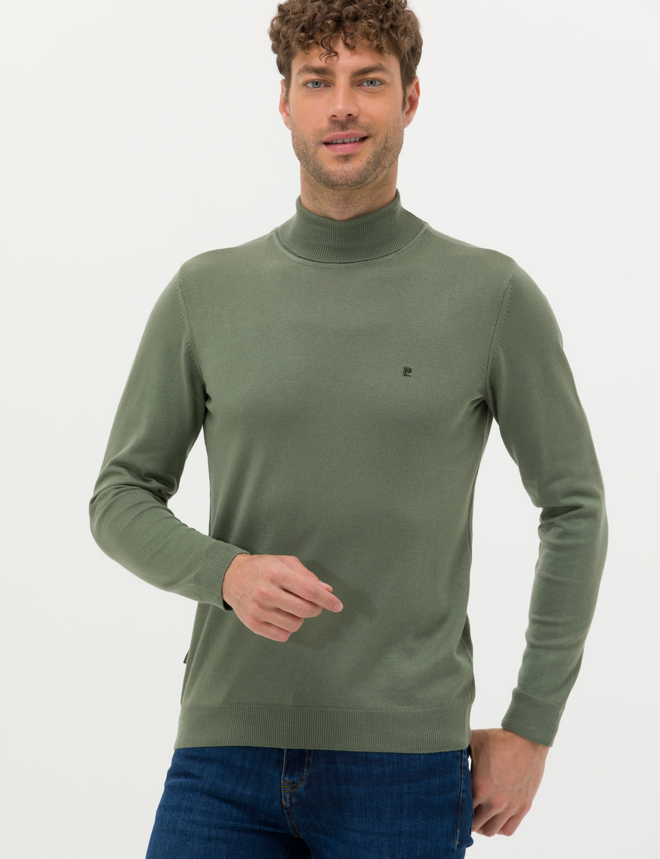 Pierre Cardin Duman Slim Fit Balıkçı Yaka Basic Triko Kazak görsel 3