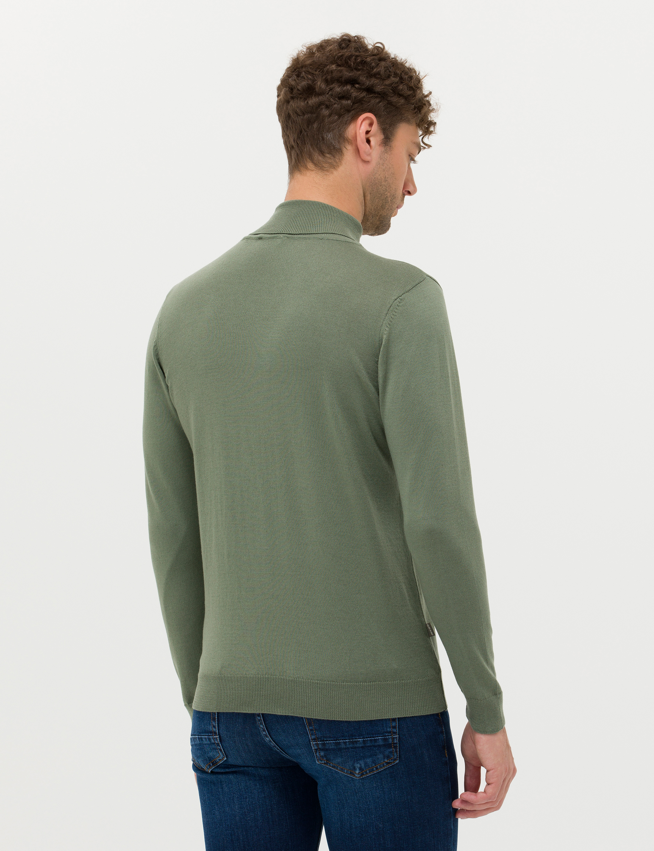 Pierre Cardin Duman Slim Fit Balıkçı Yaka Basic Triko Kazak görsel 5