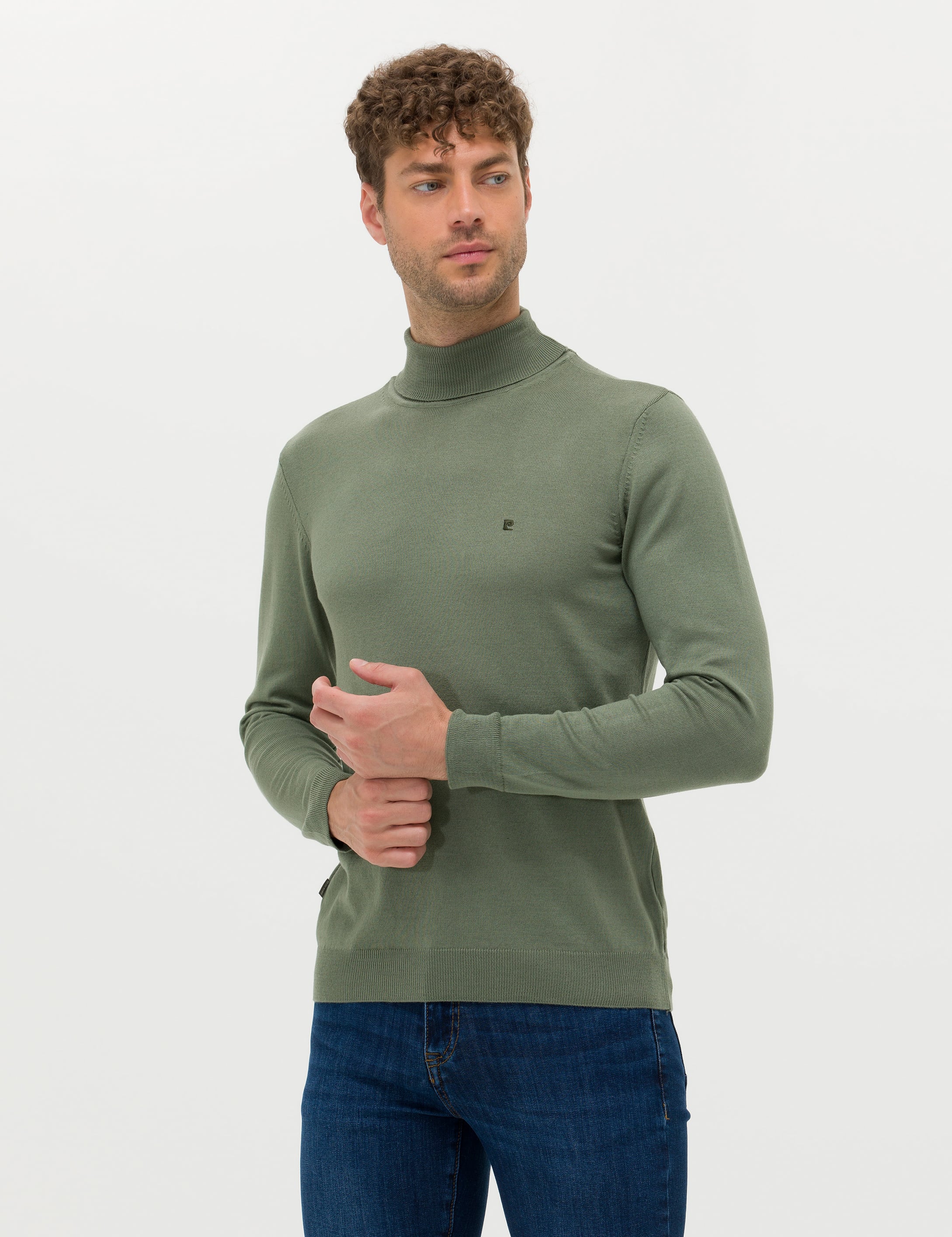 Duman Slim Fit Balıkçı Yaka Basic Triko Kazak - Image 1
