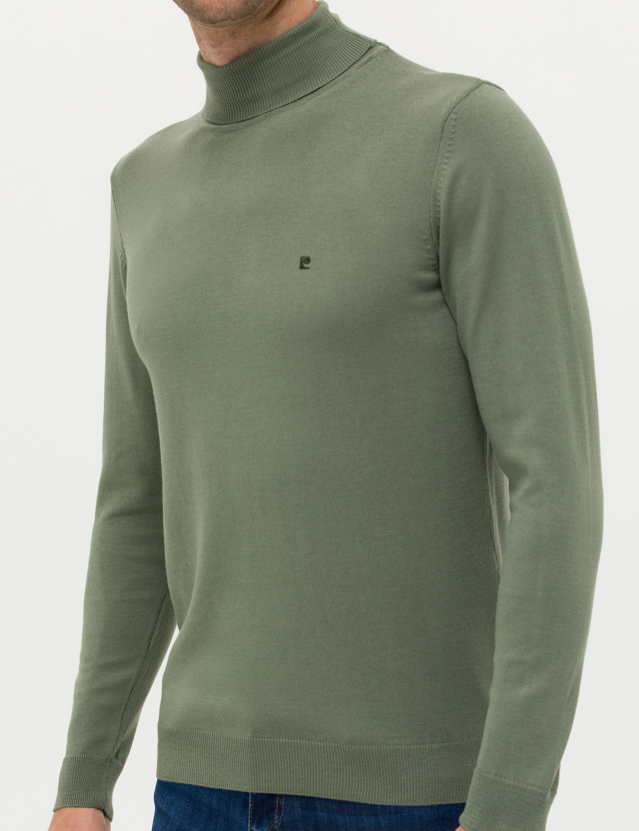 Pierre Cardin Duman Slim Fit Balıkçı Yaka Basic Triko Kazak görsel 6