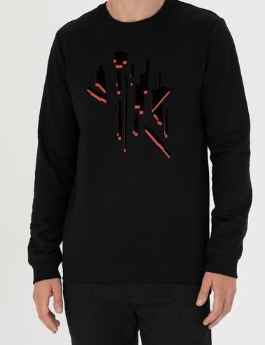 Siyah Regular Fit Sweatshirt