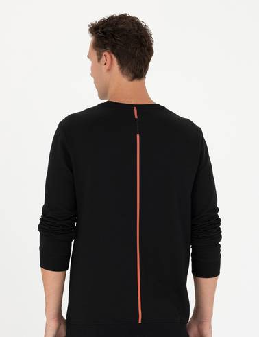 Siyah Regular Fit Sweatshirt
