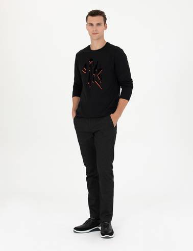 Siyah Regular Fit Sweatshirt