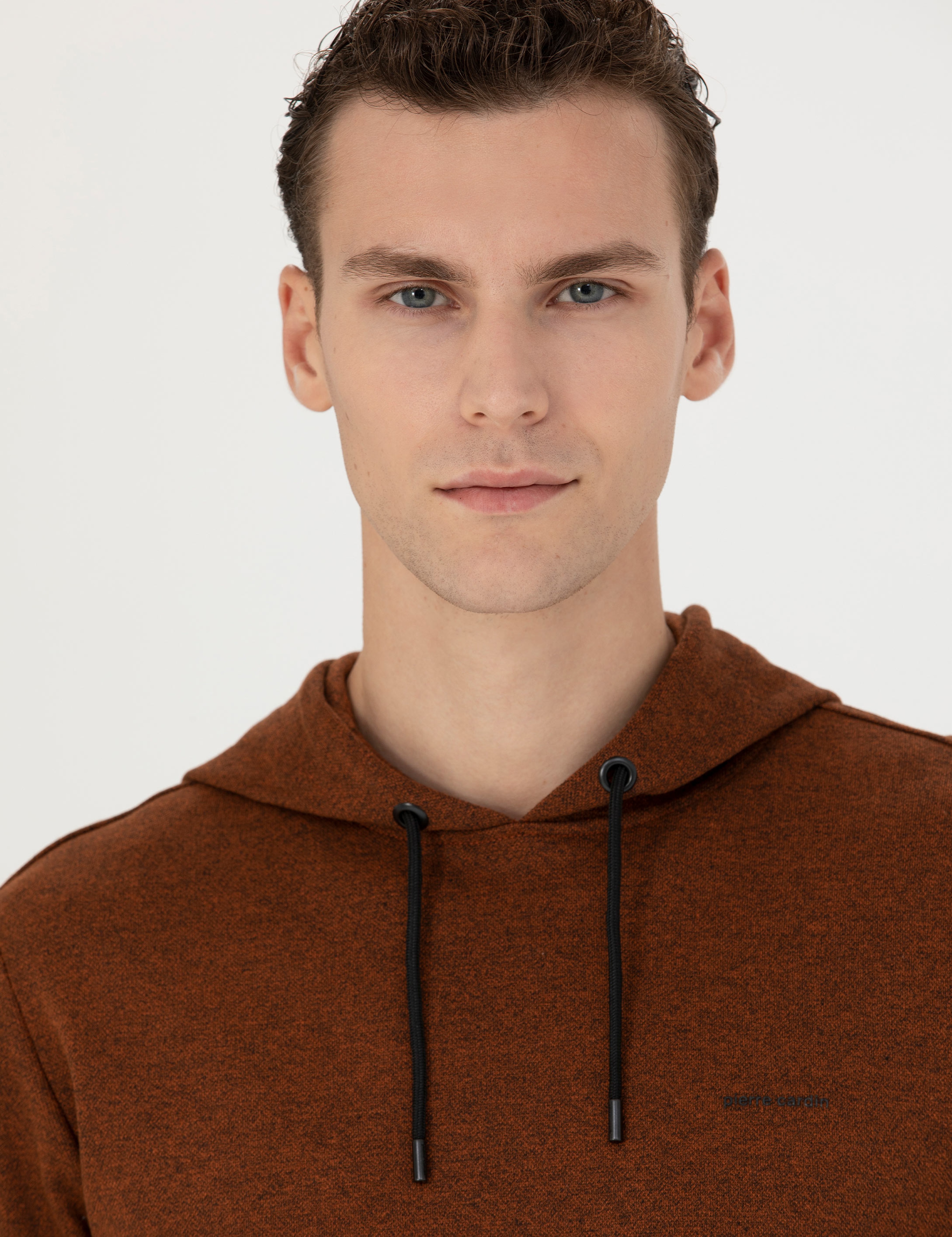 Kiremit Regular Fit Kapüşonlu Sweatshirt - Image 2