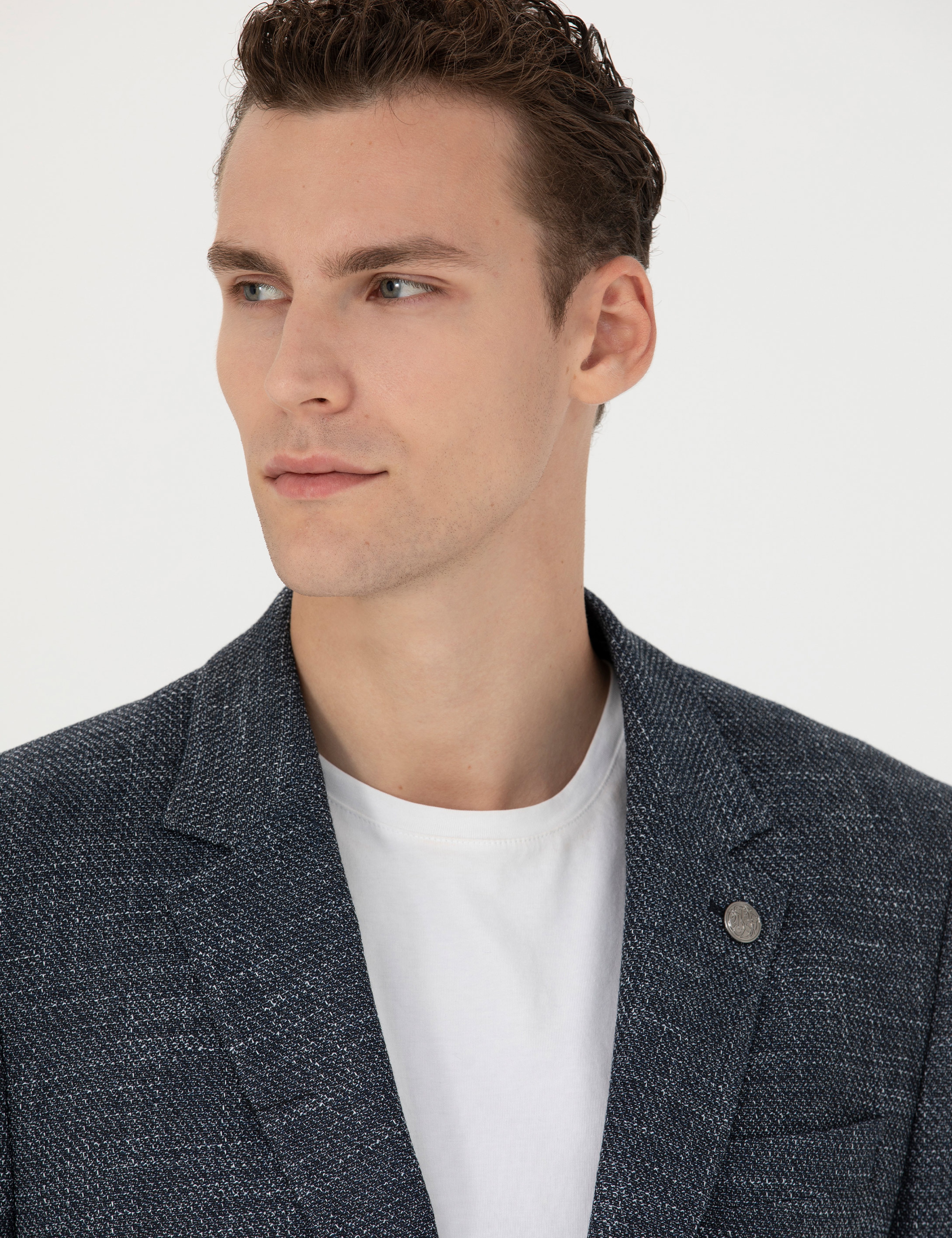Lacivert Slim Fit Ceket - Image 2