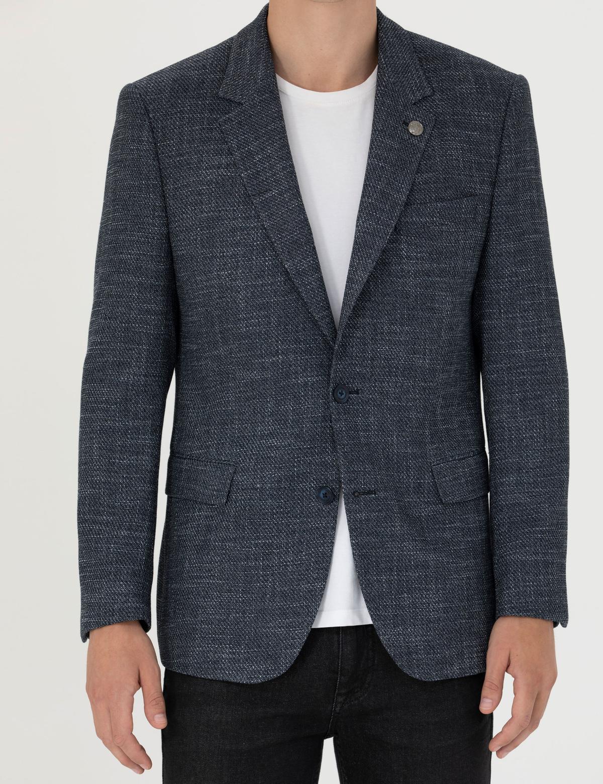 Lacivert Slim Fit Ceket - 50273410011