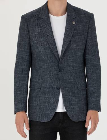 Lacivert Slim Fit Ceket