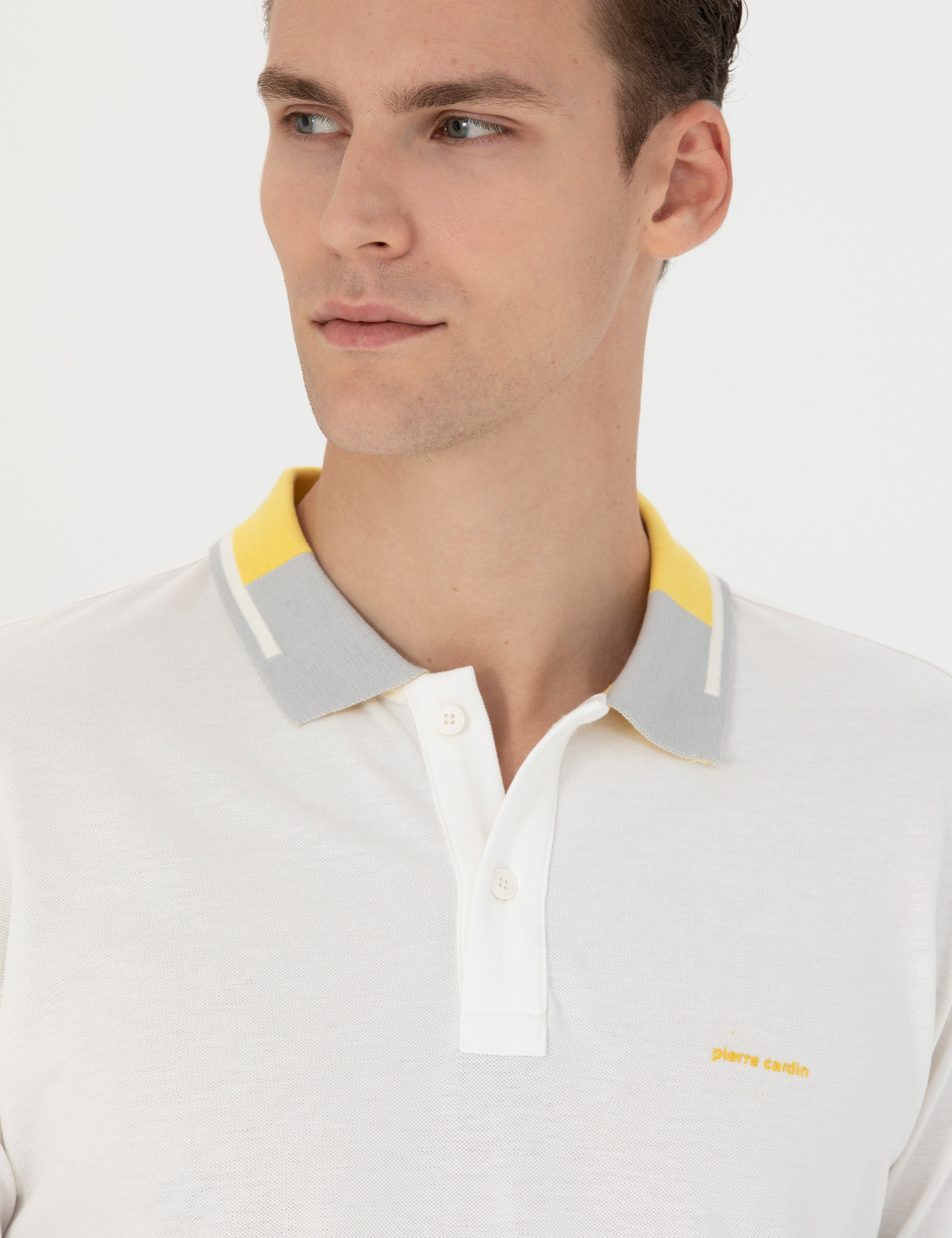 Ekru Slim Fit Tişört