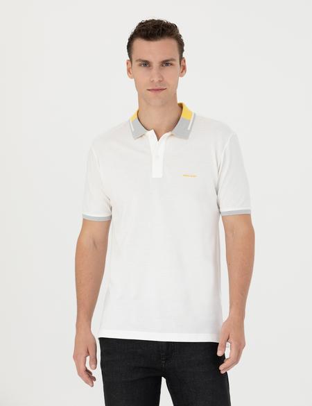 Ekru Slim Fit Tişört - 50264865051