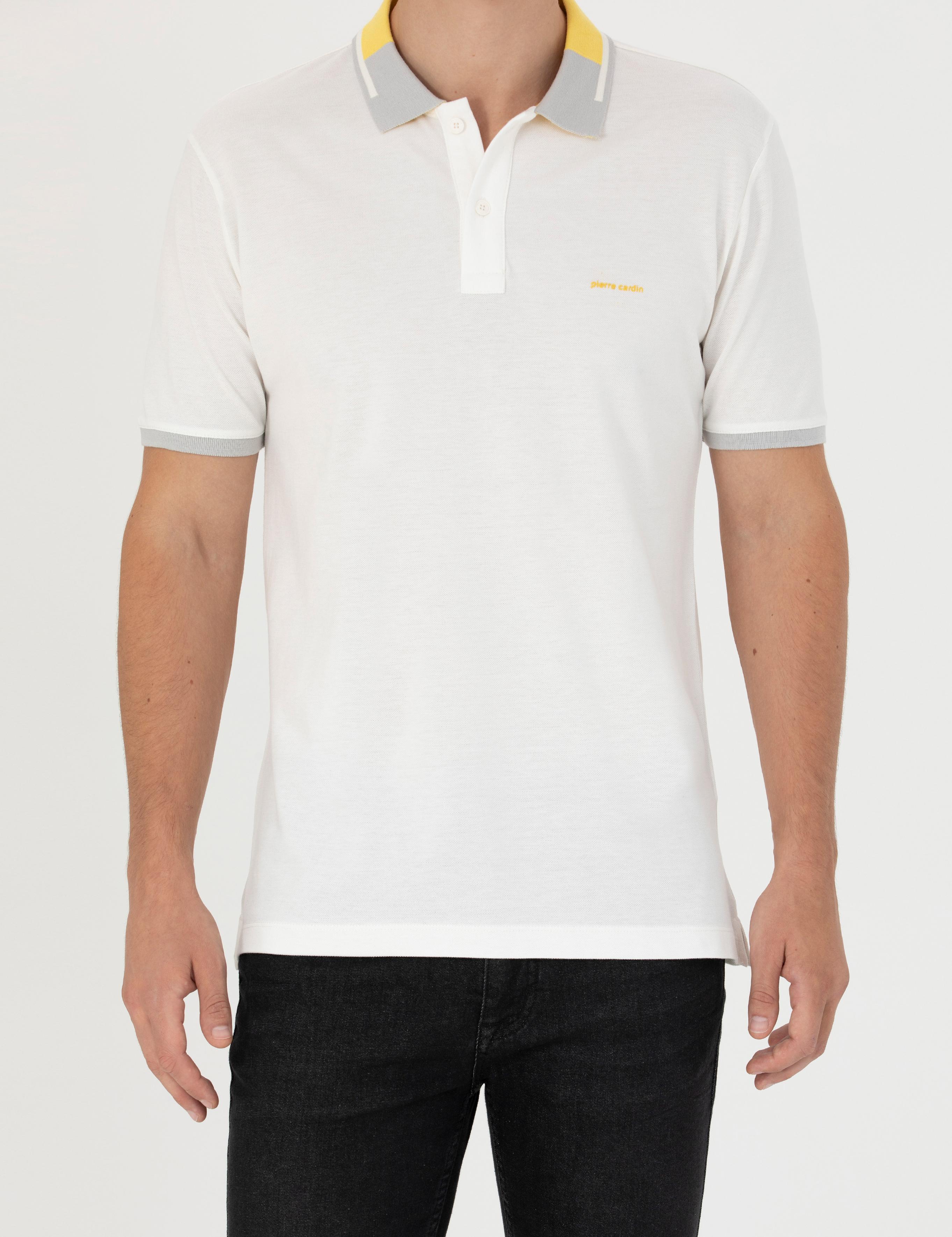 Ekru Slim Fit Tişört