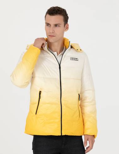 Sarı Kapüşonlu Spor Mont