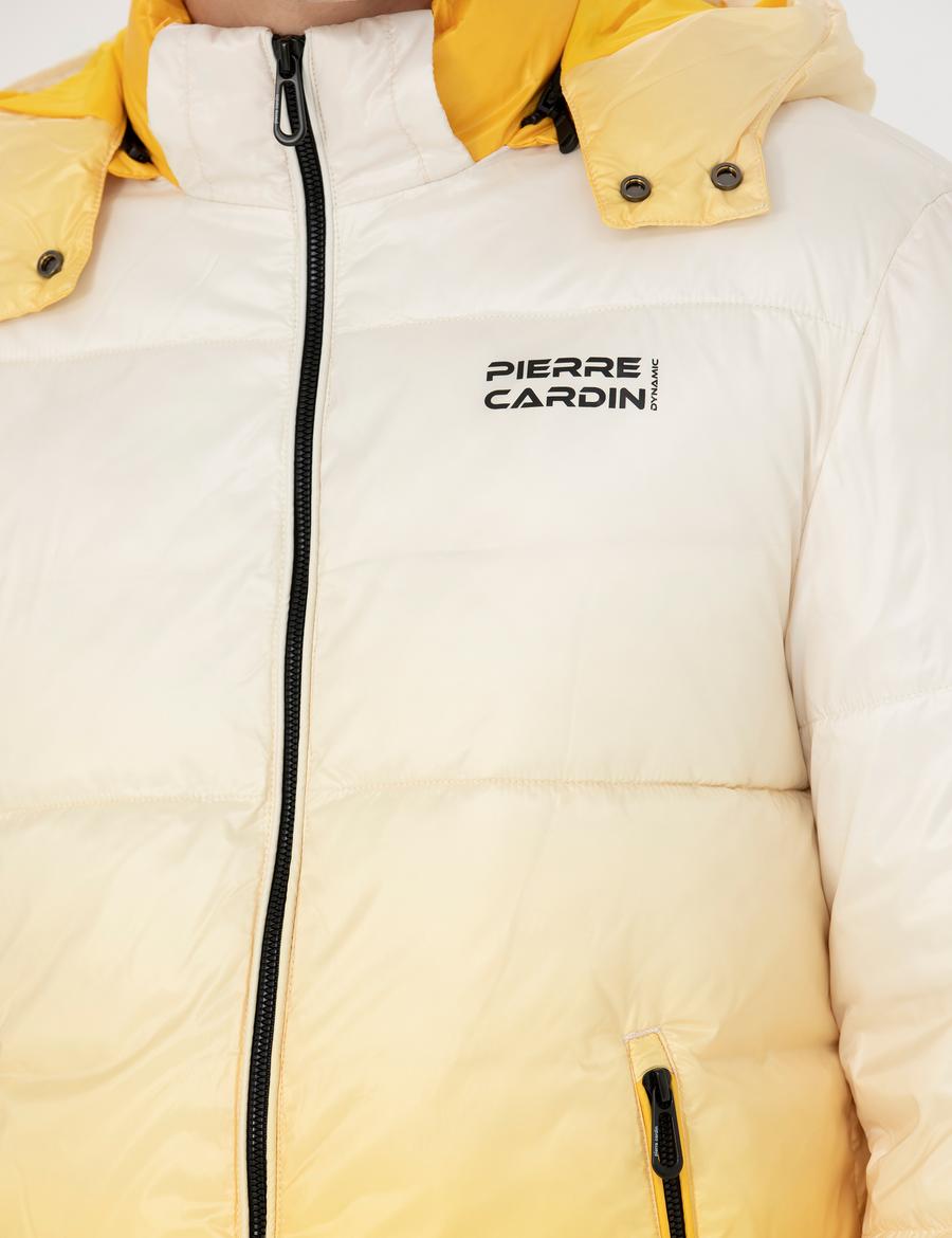 Sarı Kapüşonlu Spor Mont