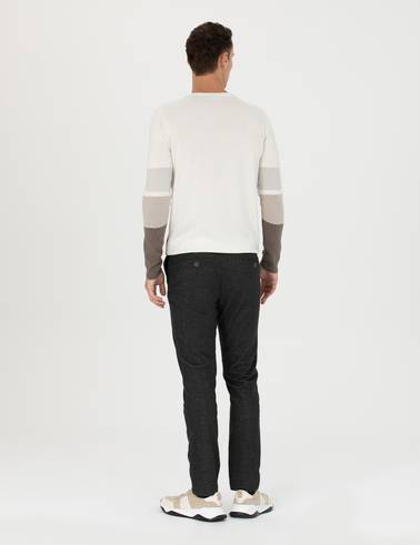 Antrasit Slim Fit Kanvas Pantolon