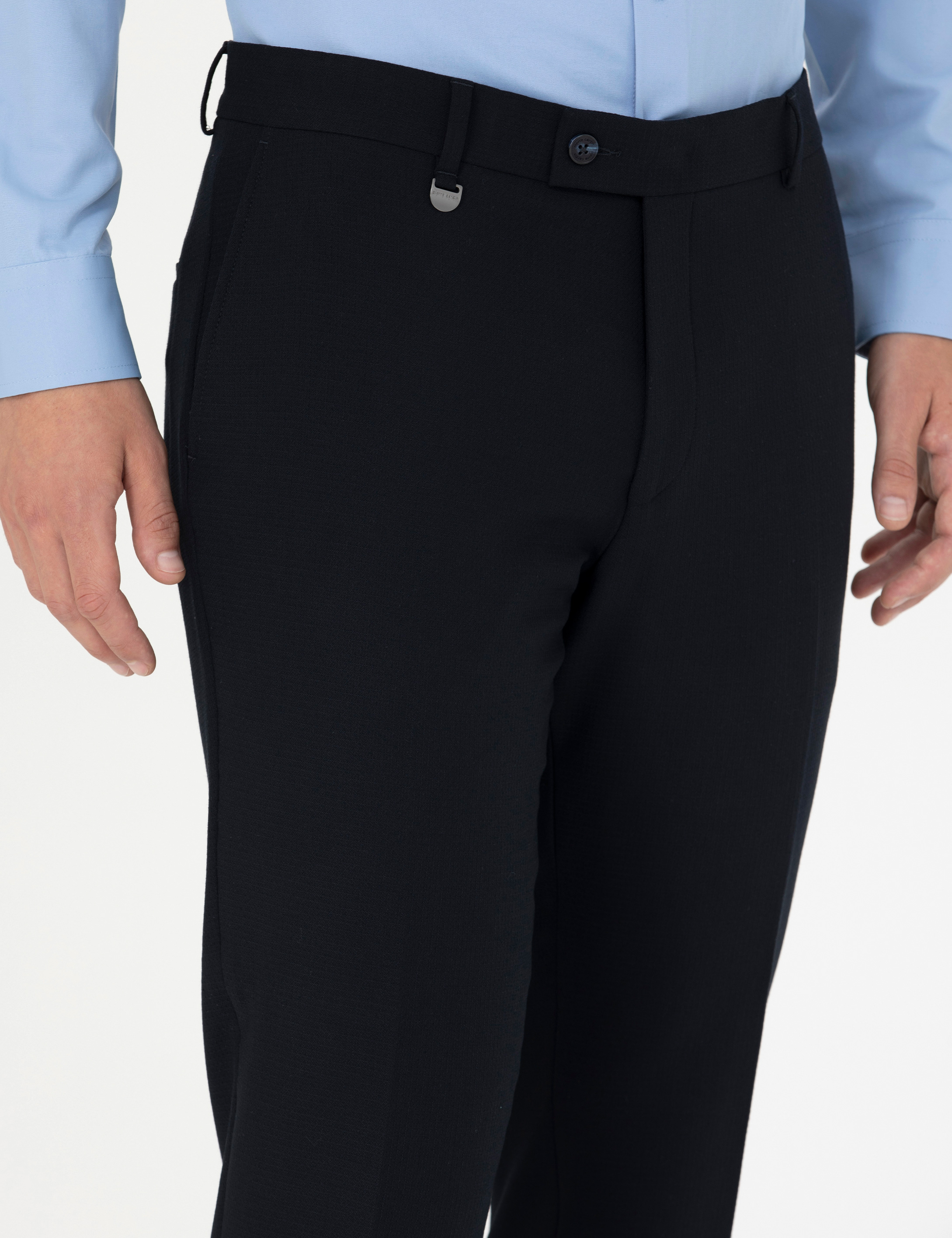 Lacivert Ekstra Slim Fit Kumaş Pantolon - Image 5
