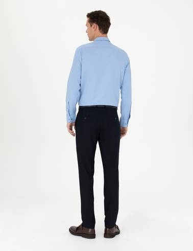 Lacivert Ekstra Slim Fit Kumaş Pantolon