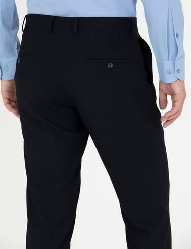 Lacivert Ekstra Slim Fit Kumaş Pantolon