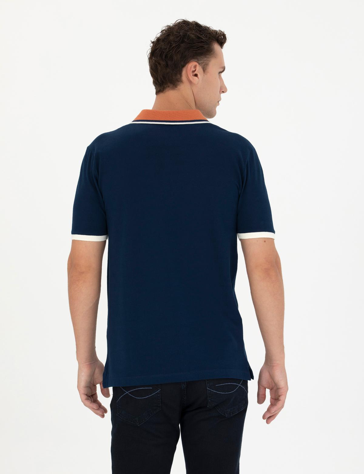 Lacivert Slim Fit Tişört - 50264865061