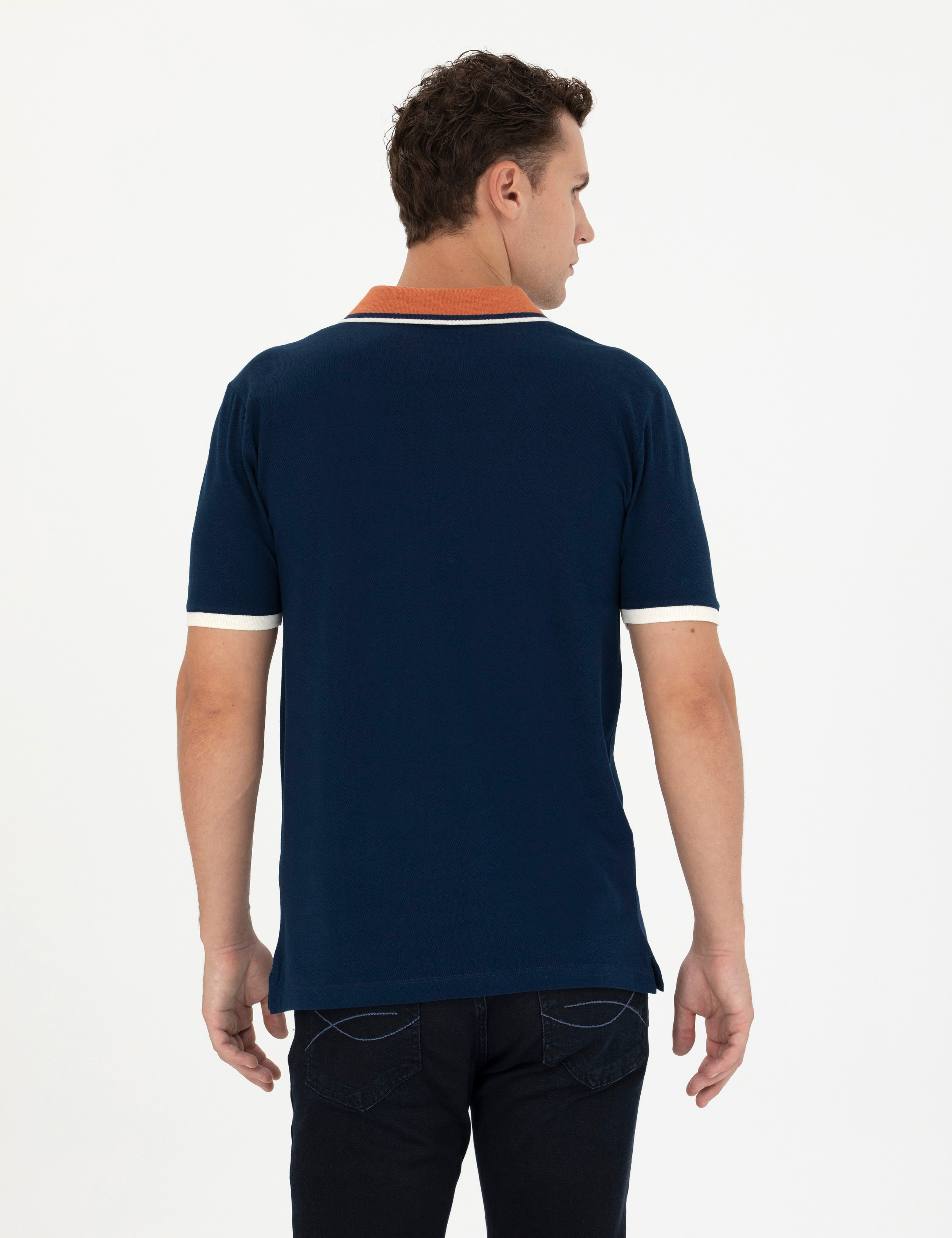 Lacivert Slim Fit Tişört - Image 5