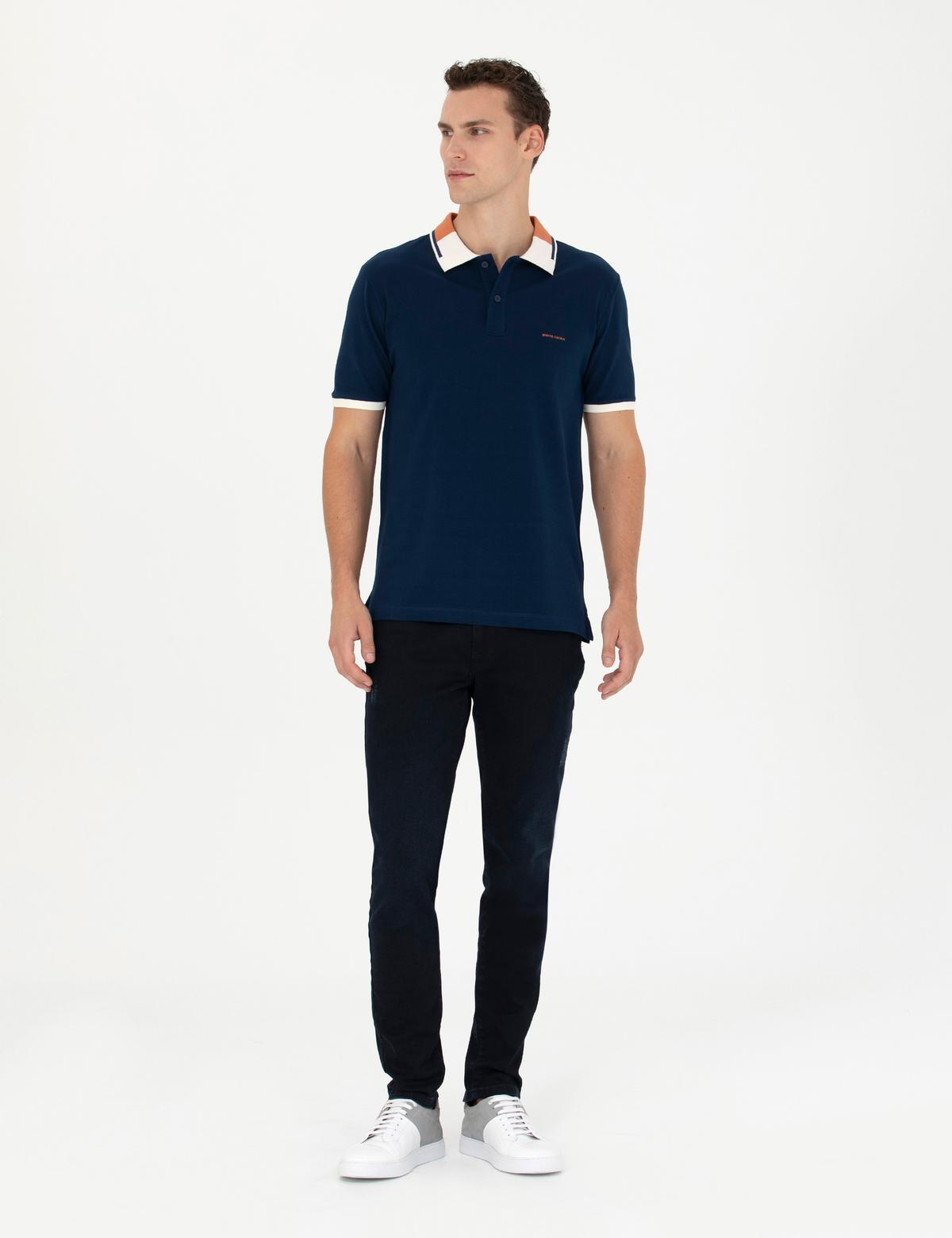 Lacivert Slim Fit Tişört - 50264865061