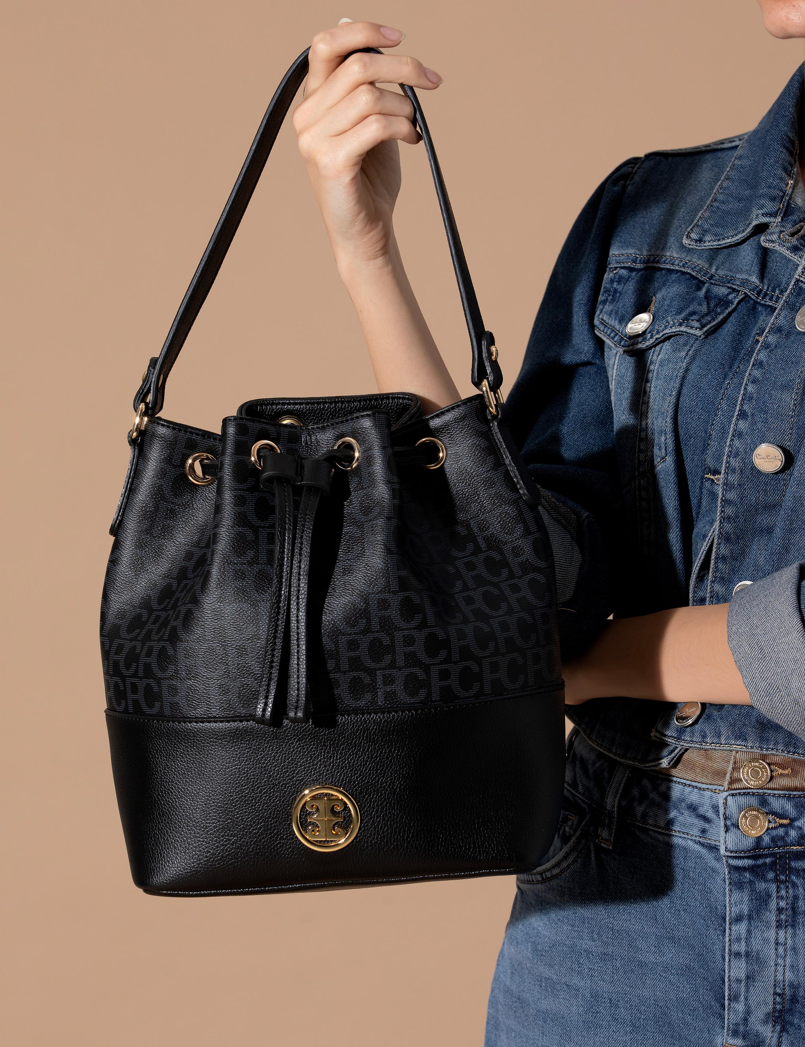 Siyah Büzgülü  Çanta