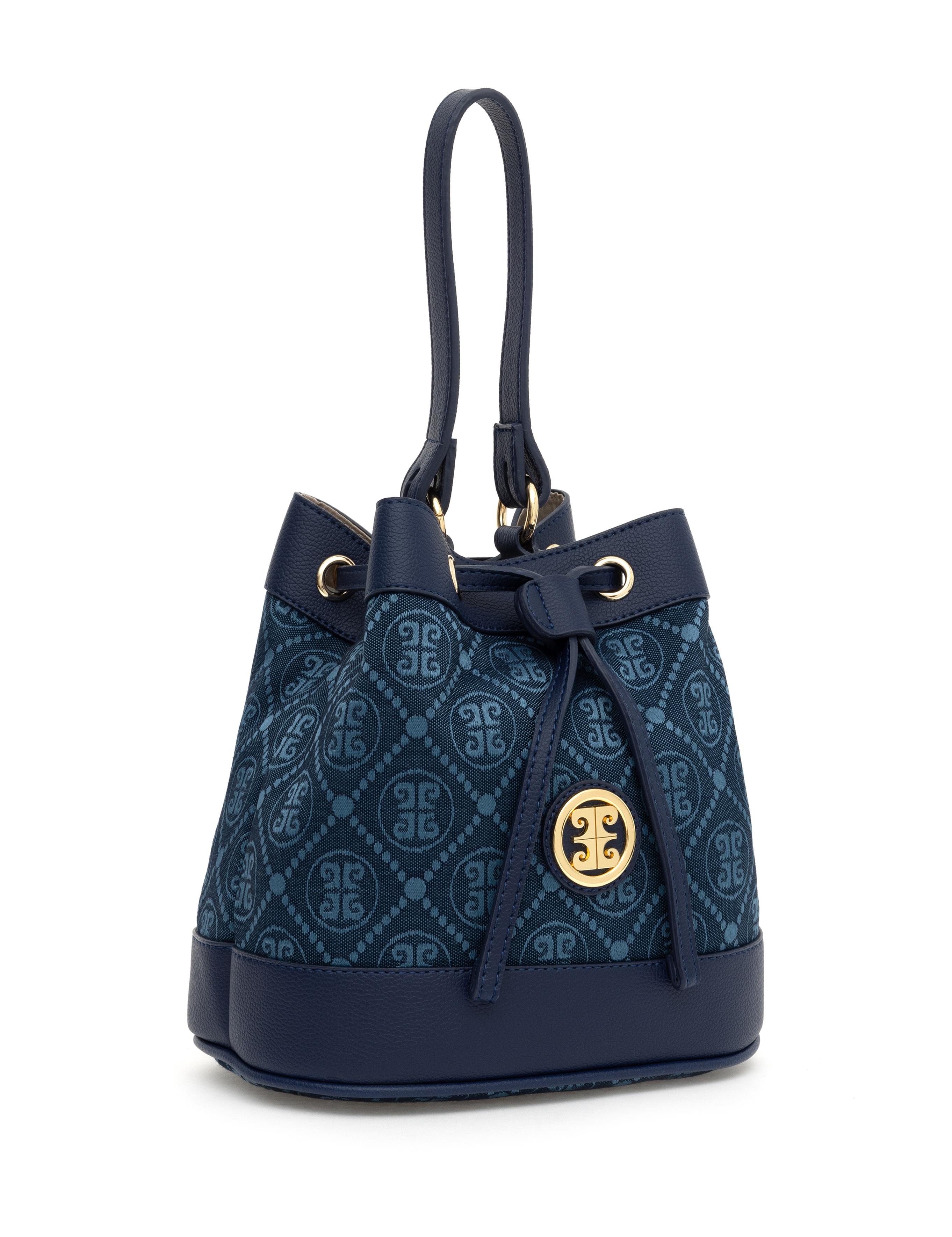 Lacivert Büzgülü  Çanta