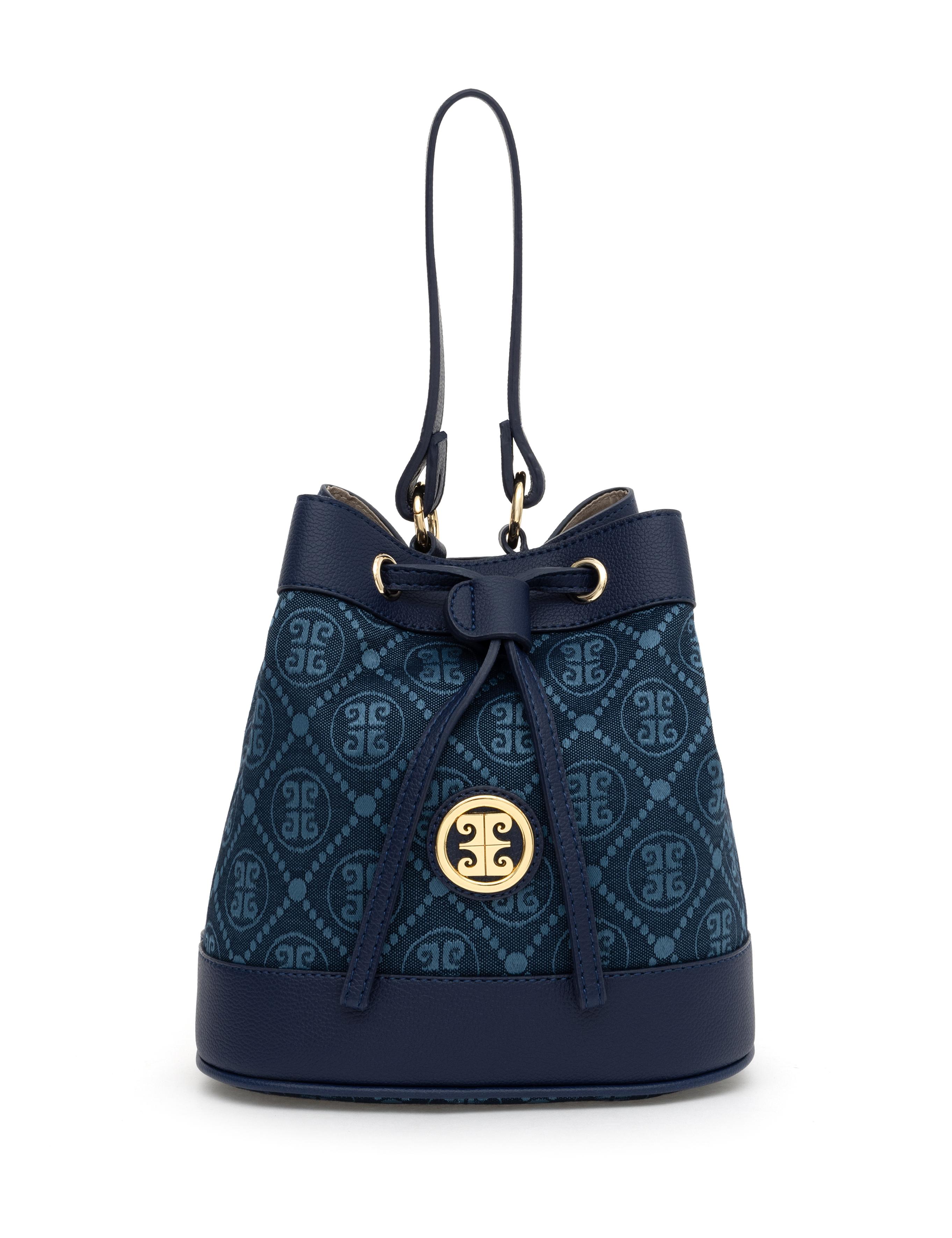 Lacivert Büzgülü  Çanta