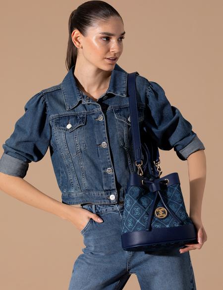 Lacivert Büzgülü  Çanta - 50284130004