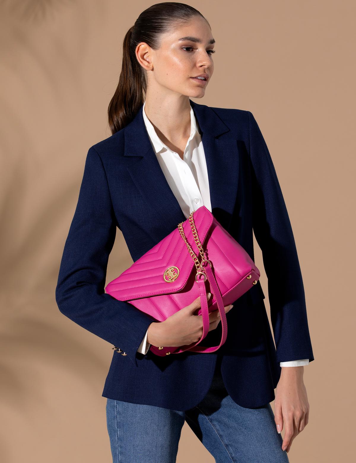 Fuşya Omuz Çantası